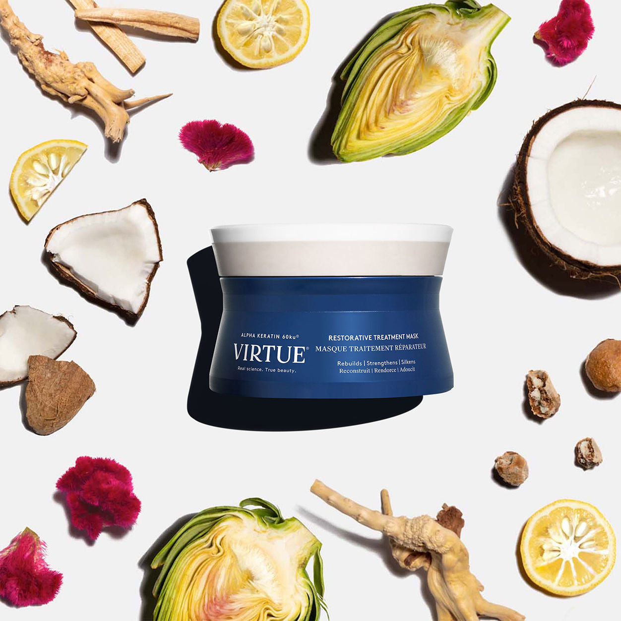 Lifestyle image of Virtue Restorative Treatment Mask variant: 3.4 oz