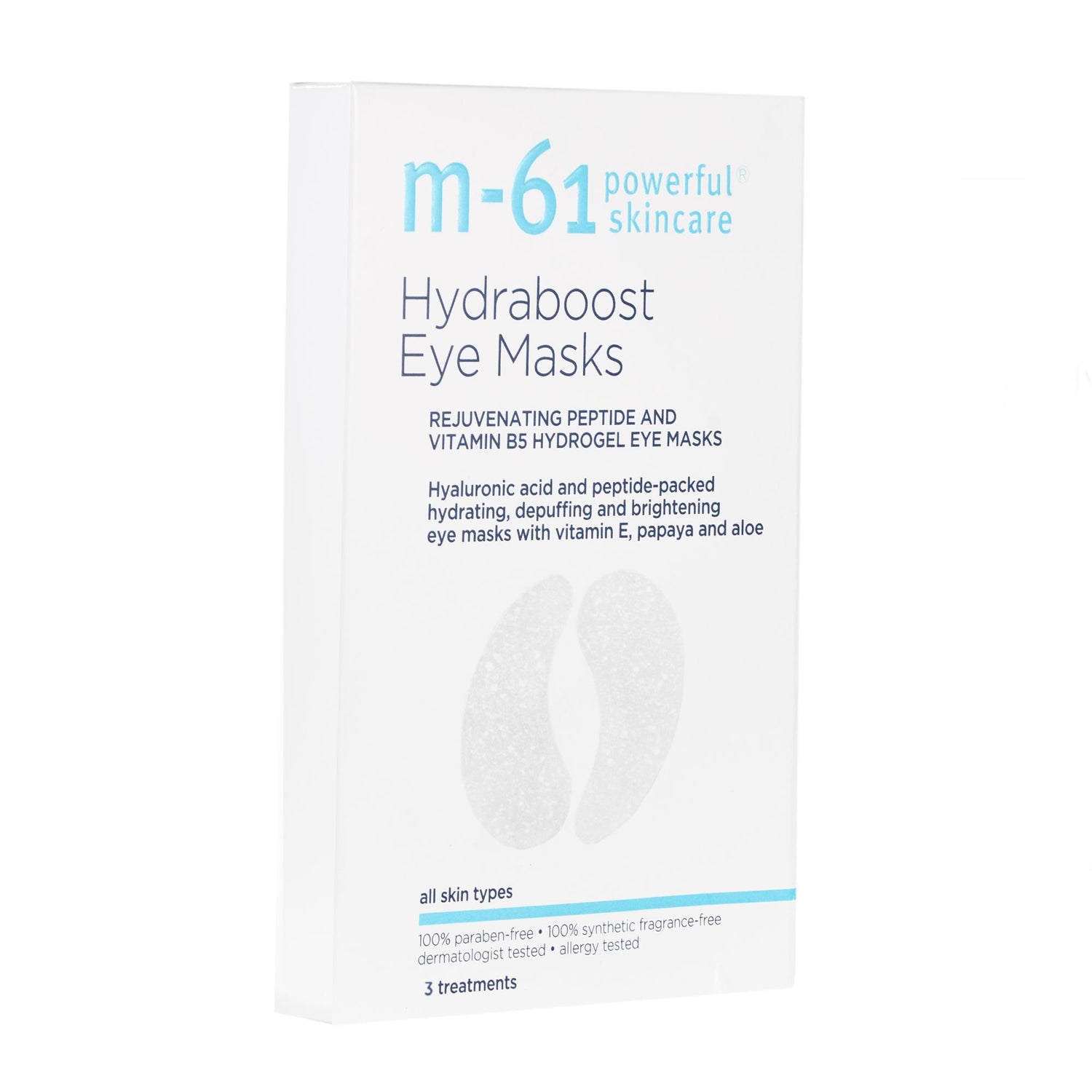 Side image of M-61 Hydraboost Eye Masks variant: 3 Treatments