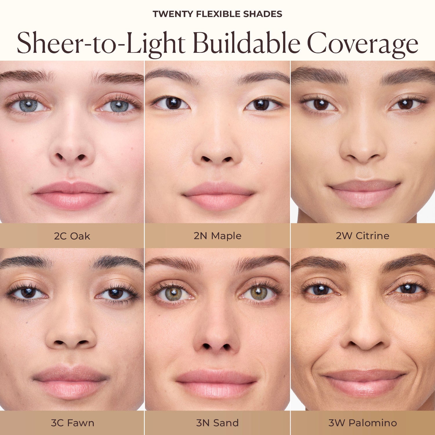 Model image of Laura Mercier Tinted Moisturizer Blurred Matte Oil Free Broad Spectrum SPF 30 variant: 3W Palomino