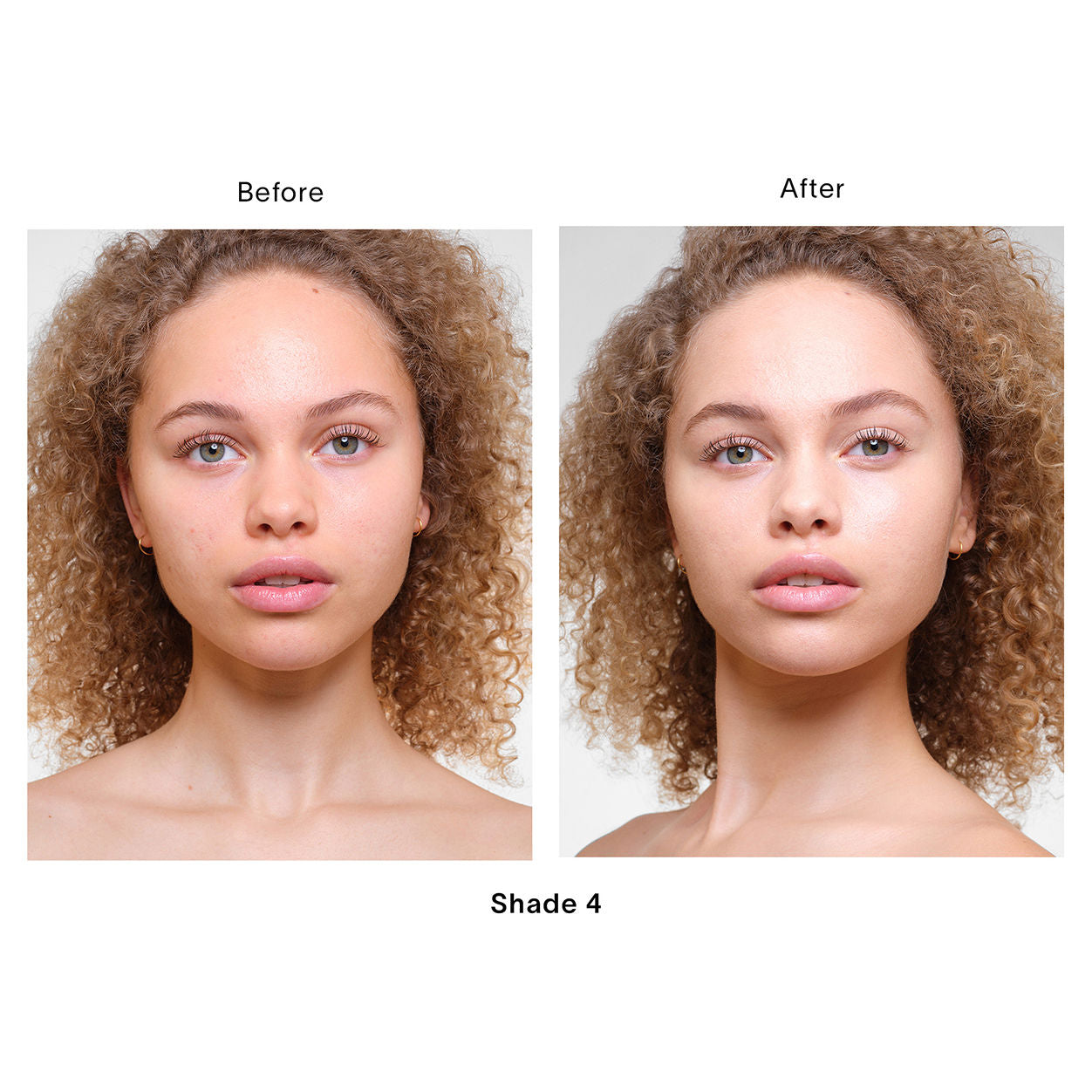 Before and after results of using Hourglass Veil Hydrating Skin Tint variant: 4