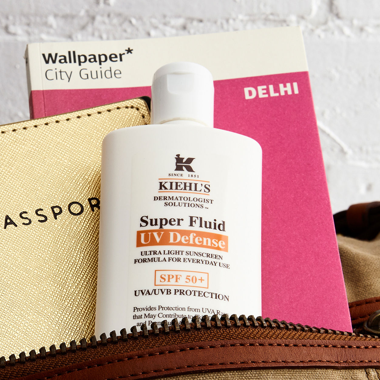 Lifestyle image of Kiehl's Since 1851 Super Fluid Daily UV Defense Broad Spectrum SPF 50+ variant: 4.2 fl oz