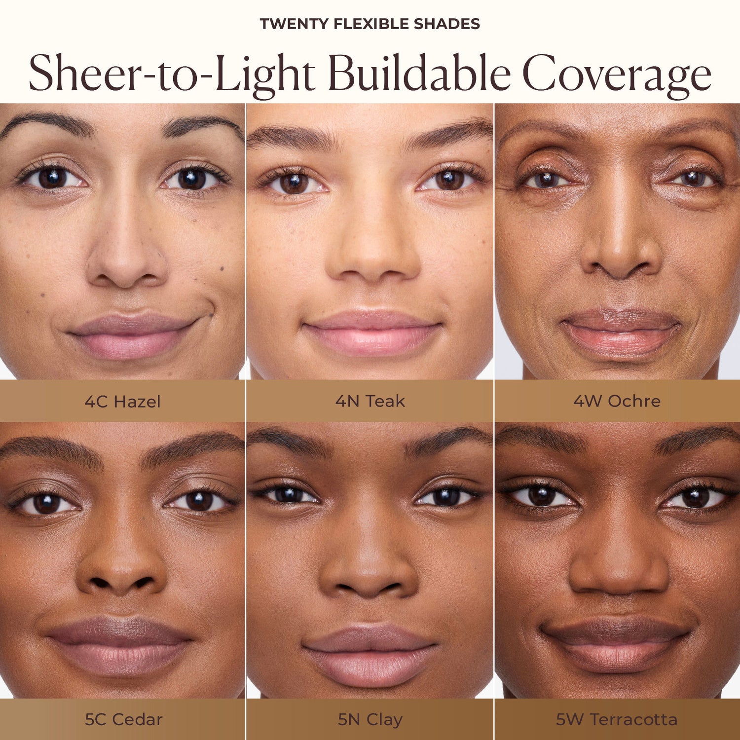 Model image of Laura Mercier Tinted Moisturizer Blurred Matte Oil Free Broad Spectrum SPF 30 variant: 4C Hazel
