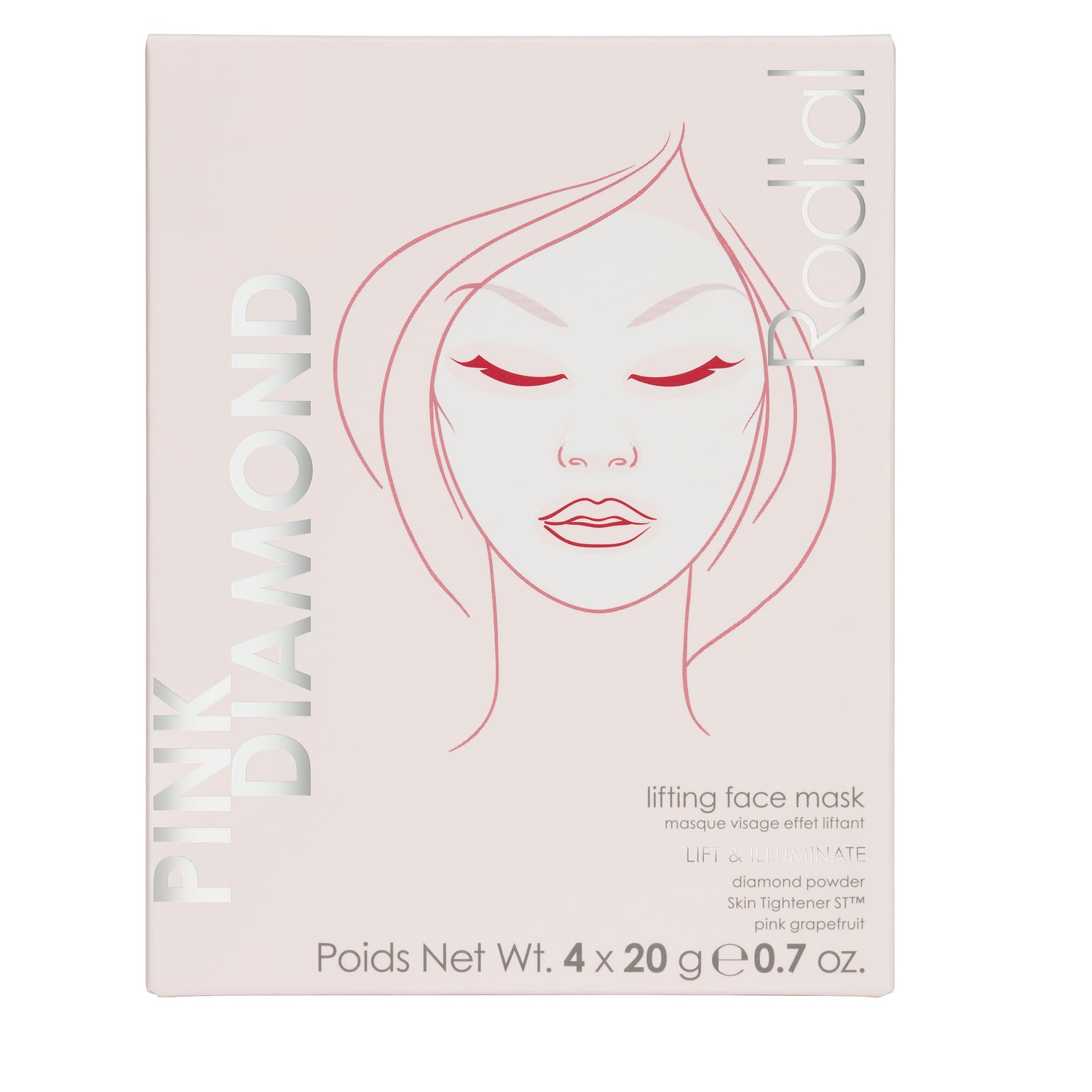 Rodial Pink Diamond Lifting Mask 4-Pack variant: 4 Count main image
