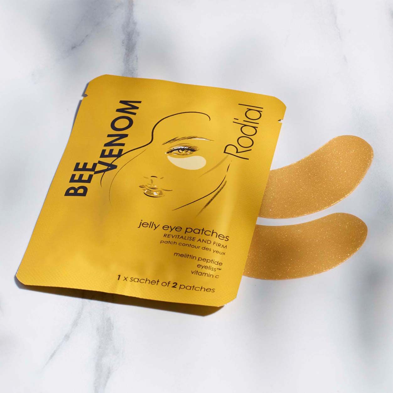 Lifestyle image of Rodial Bee Venom Jelly Eye Patches variant: 4 treatments