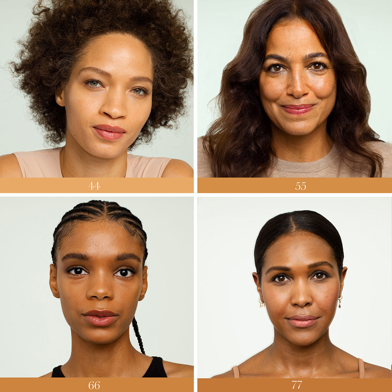 A shade comparison of RMS Beauty UnCoverup Concealer variant: 55