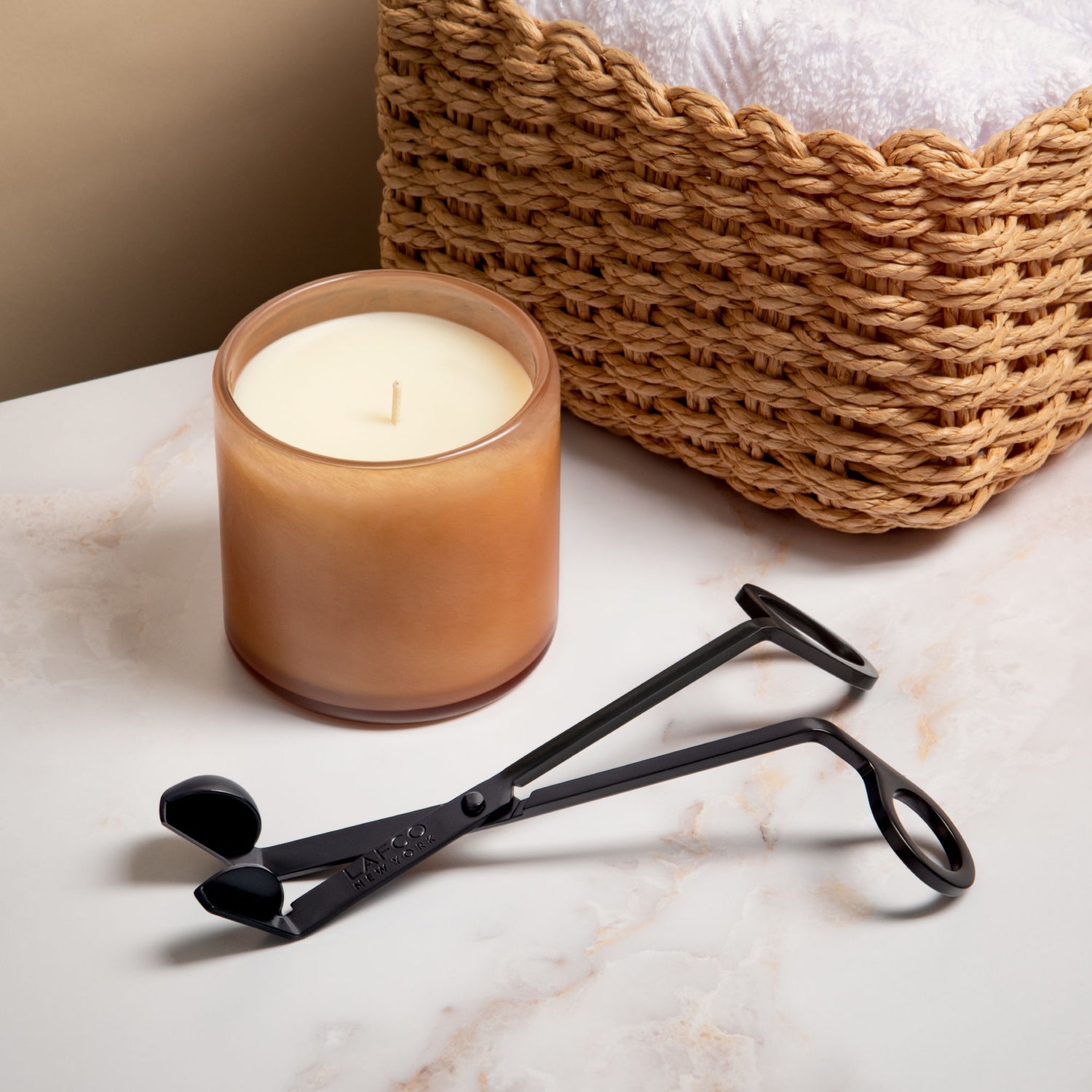 Lifestyle image of Lafco Retreat Candle variant: 6.5 oz (Classic)