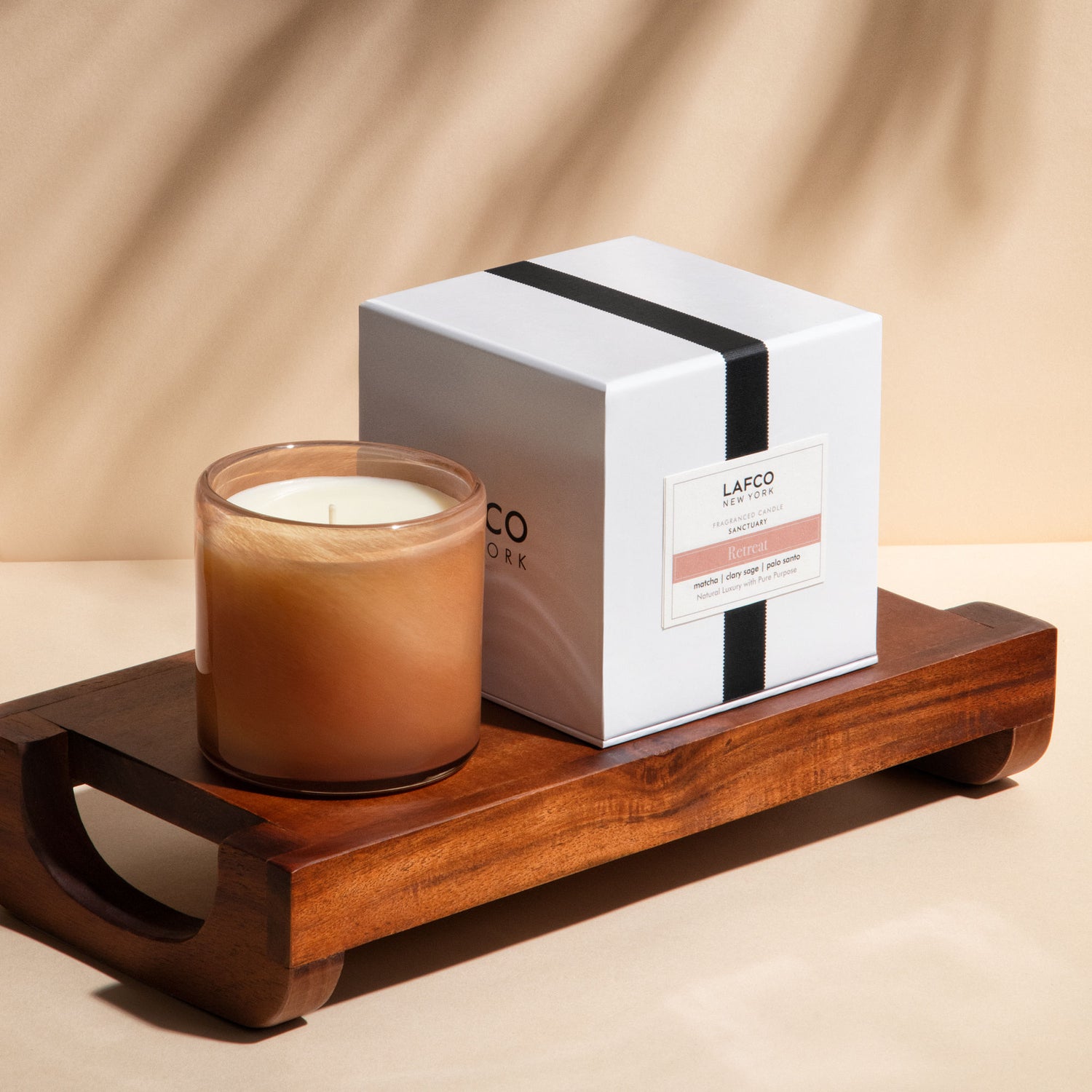 Lifestyle image of Lafco Retreat Candle variant: 6.5 oz (Classic)