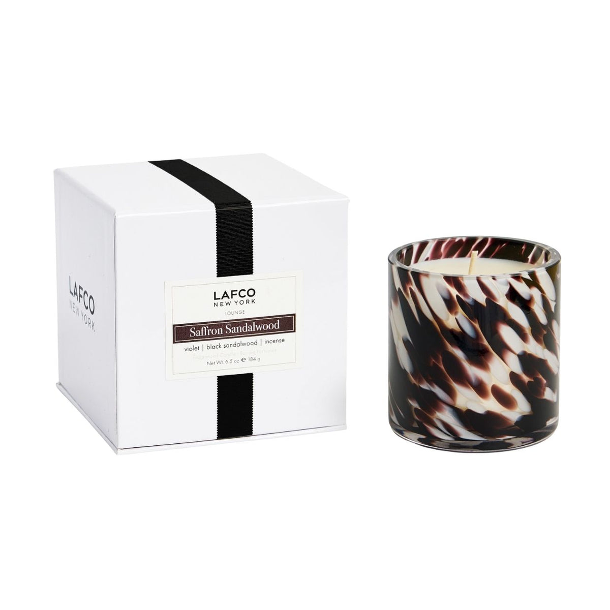 Lafco Saffron Sandalwood Candle variant: 6.5 oz (Classic) main image