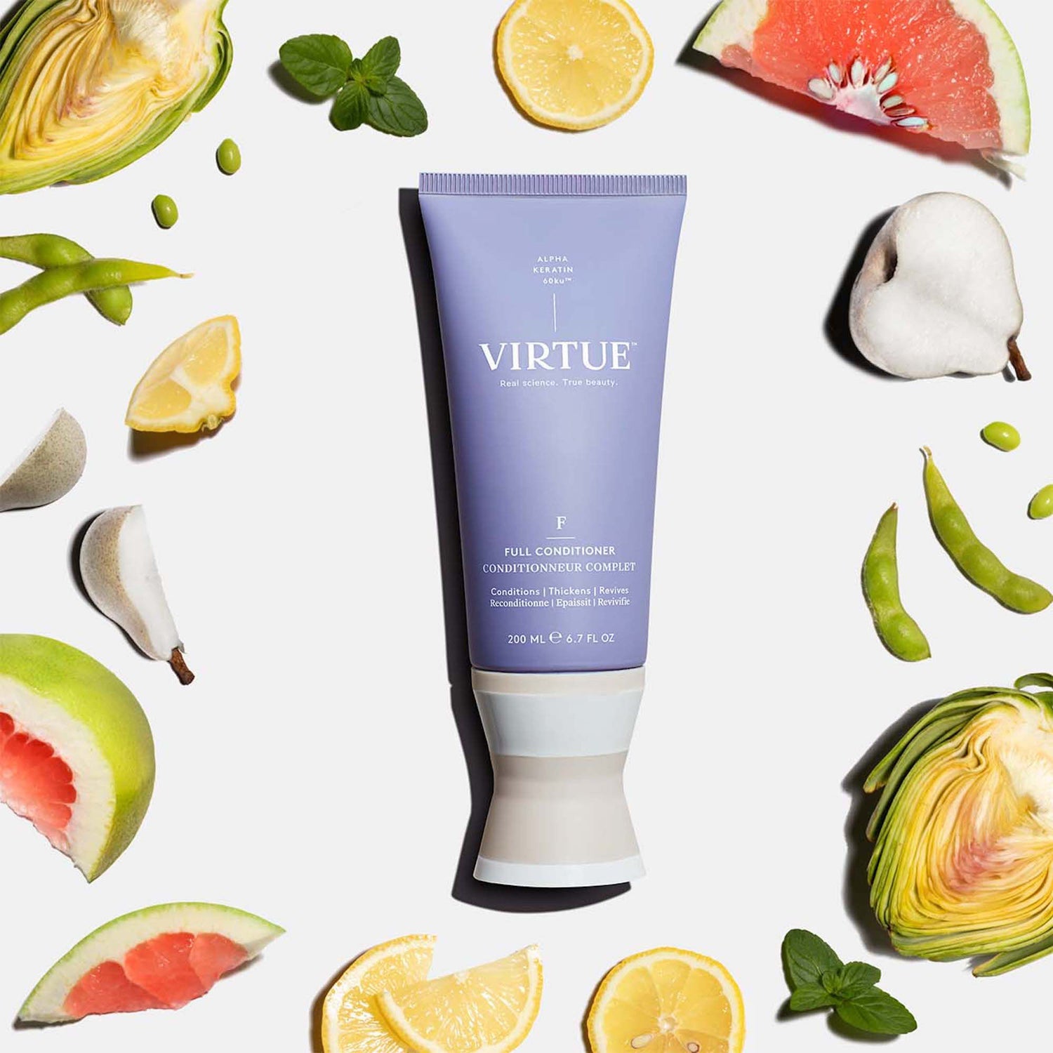 Lifestyle image of Virtue Full Conditioner variant: 6.7 fl oz