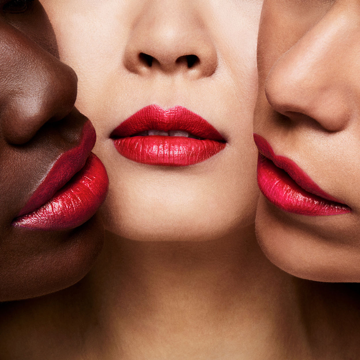 Model image of Tom Ford Lip Color Lipstick variant: 75 Jasmin Rouge