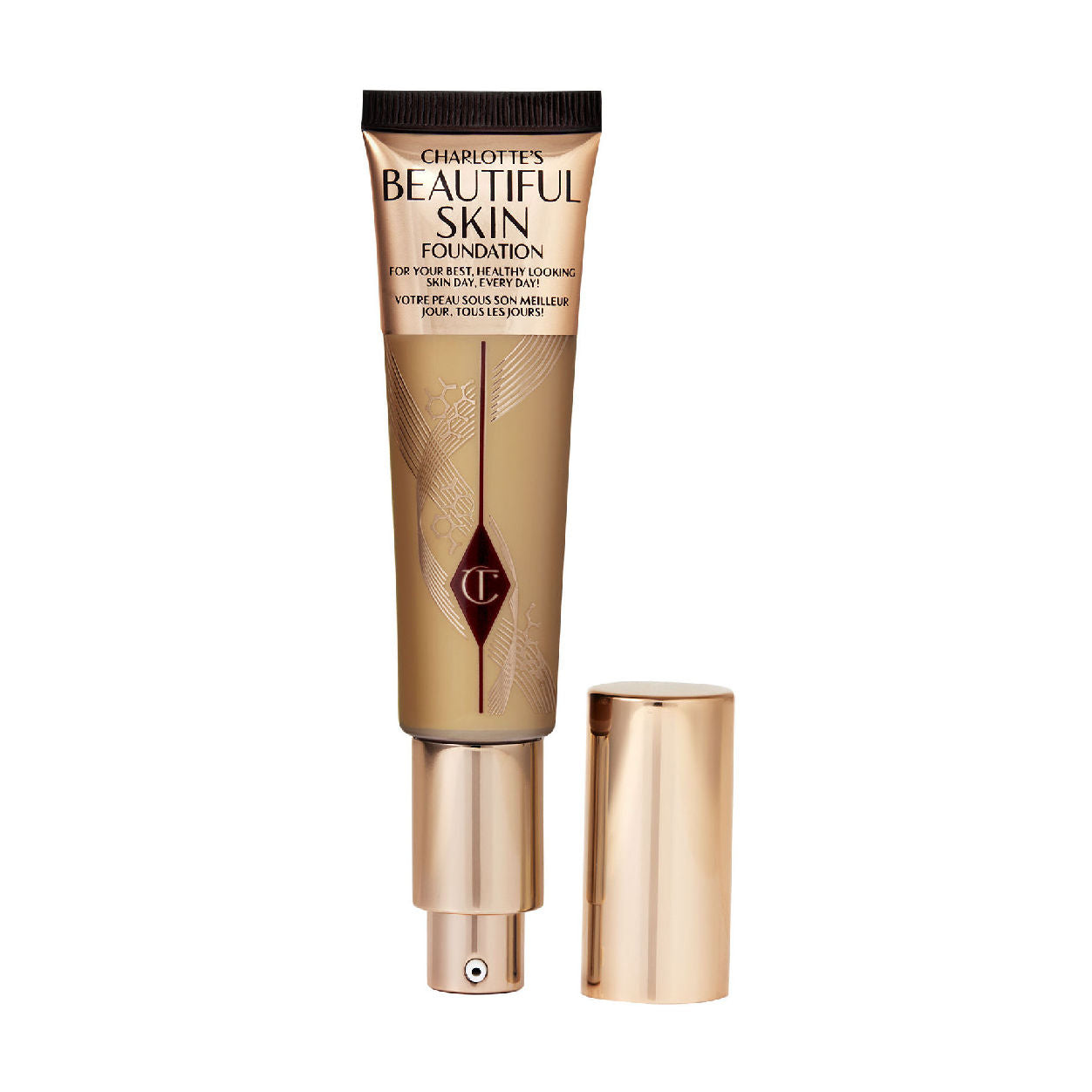 Charlotte Tilbury Charlotte's Beautiful Skin Foundation variant: 7 Warm (medium with golden yellow undertones) main image