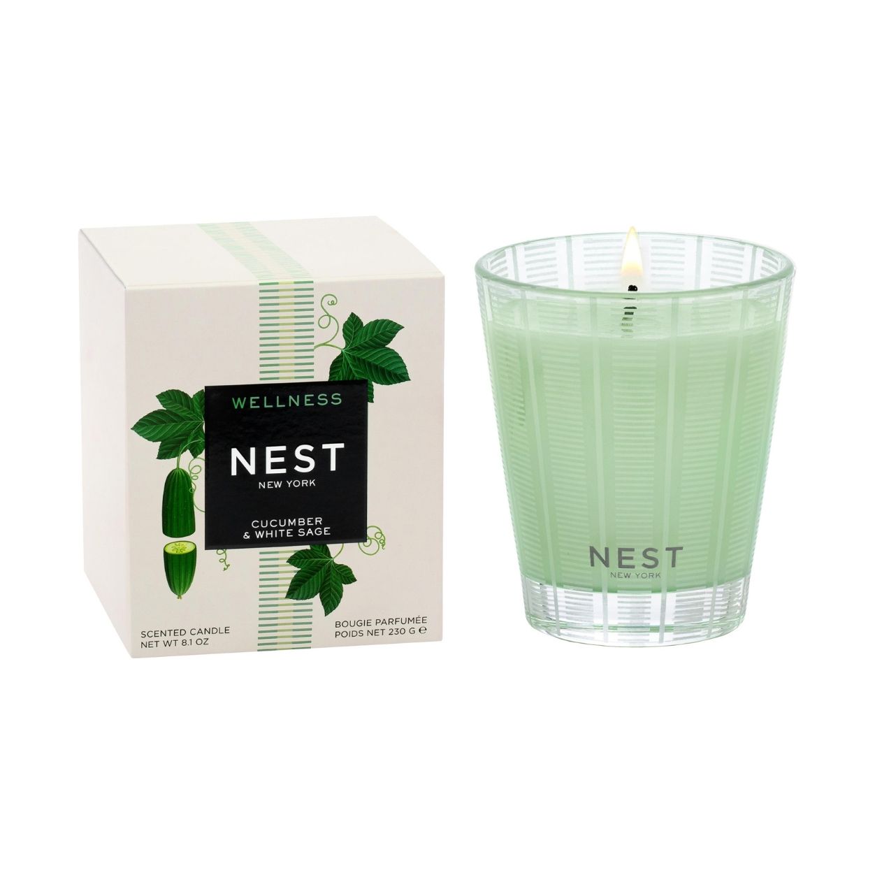 Nest Cucumber & White Sage Candle variant: 8.1 oz (Classic) main image