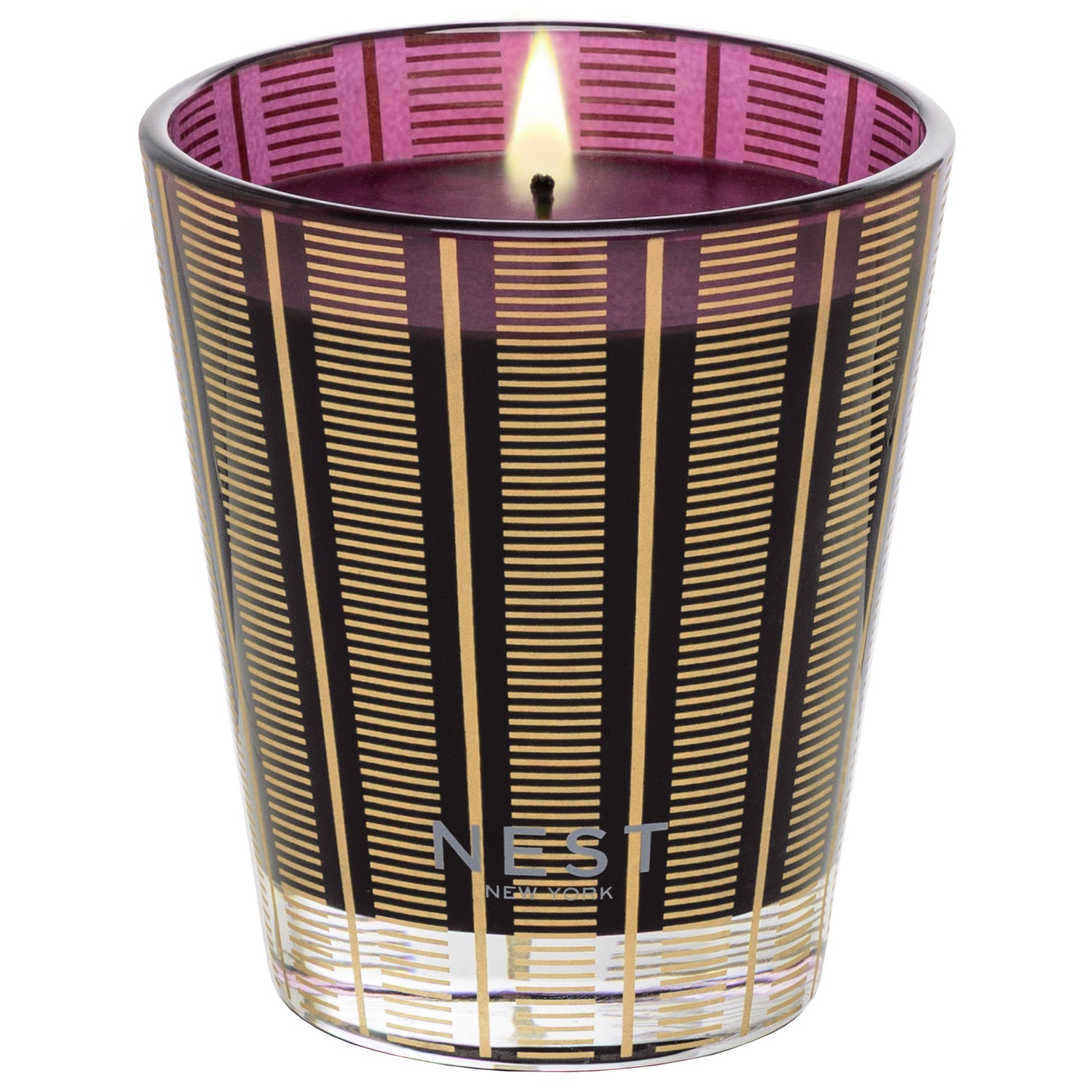 Image of an open Lafco Autumn Plum Candle (Limited Edition) variant: 8.1 oz (Classic)