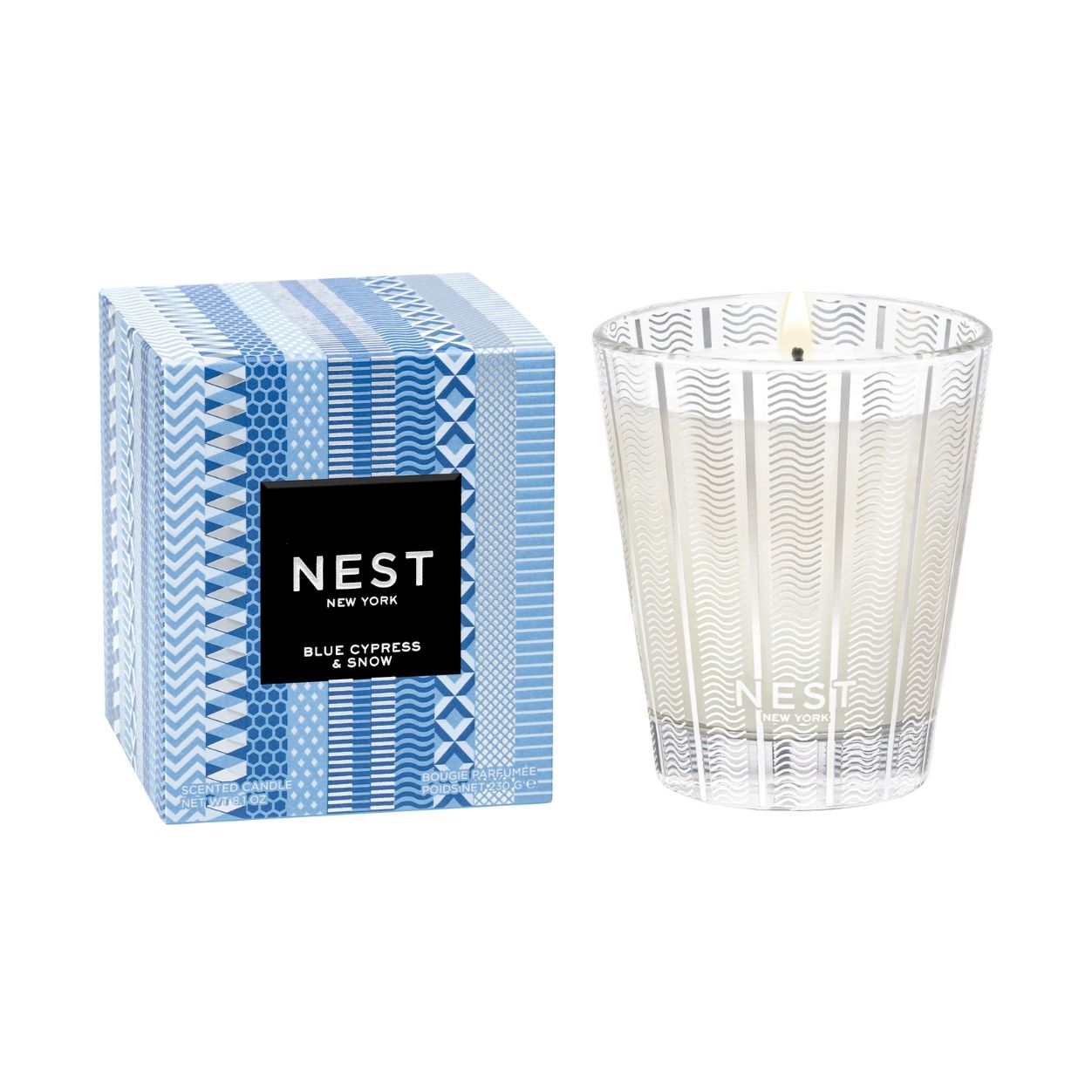 Nest Blue Cypress & Snow Classic Candle (Limited Edition) variant: 8.1 oz (Classic) main image
