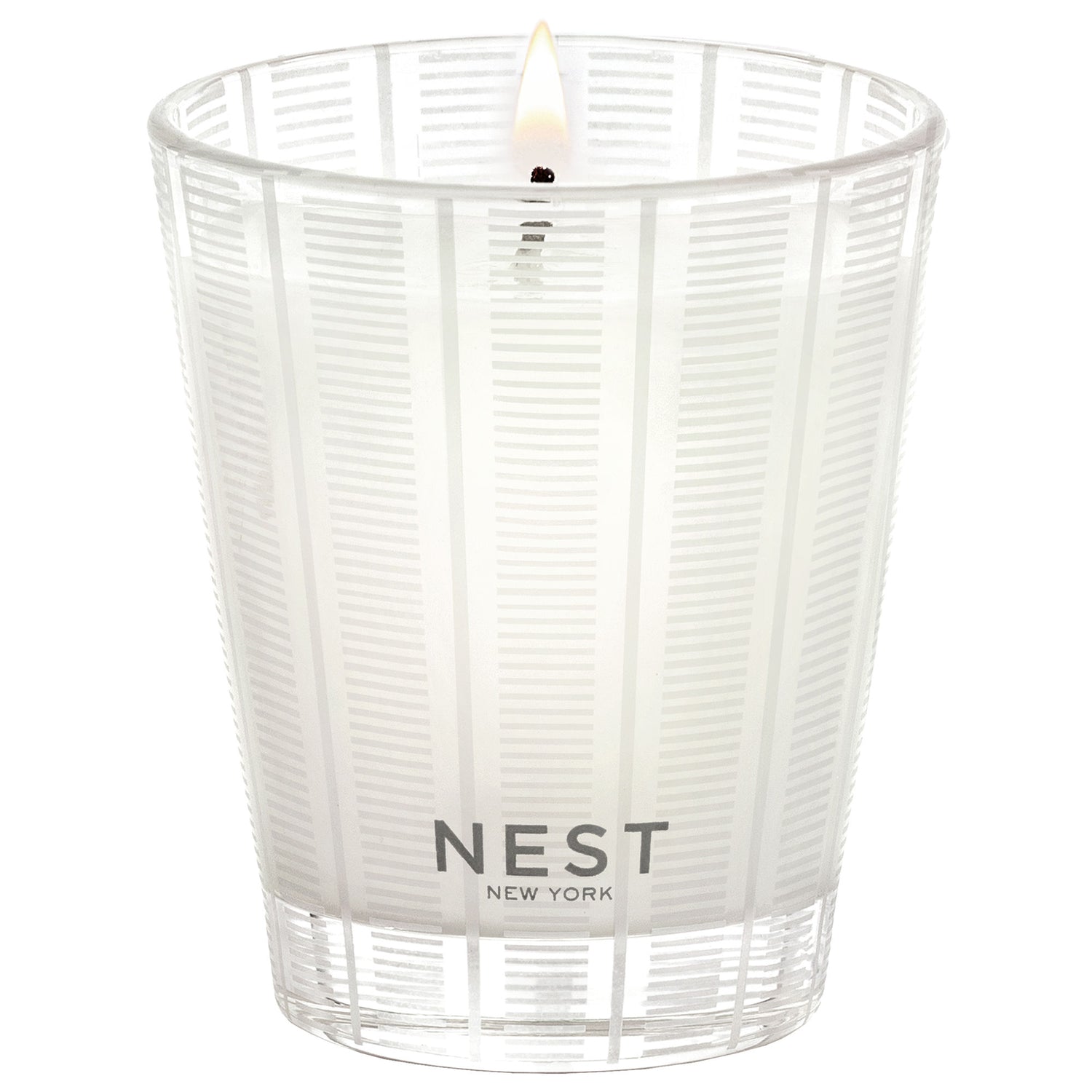 Image of an open Nest Bamboo Candle variant: 8.1 oz (Classic)