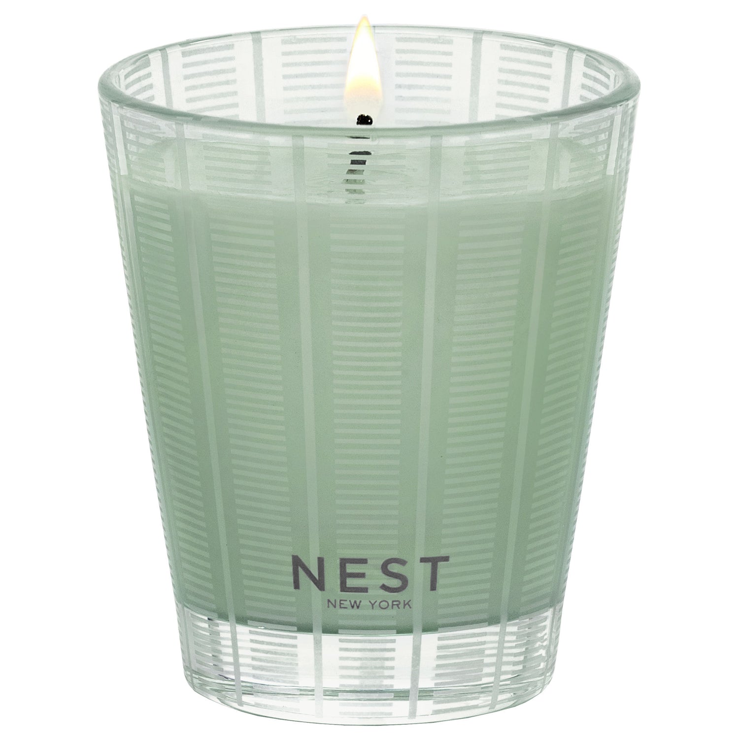 Image of an open Nest Wild Mint & Eucalyptus Candle variant: 8.1 oz (Classic)