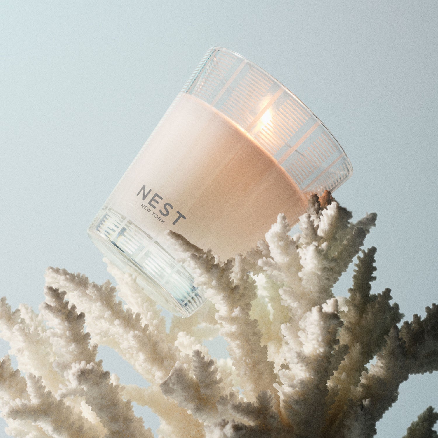 Lifestyle image of Nest Ocean Mist & Sea Salt Candle variant: 8.1 oz (Classic)