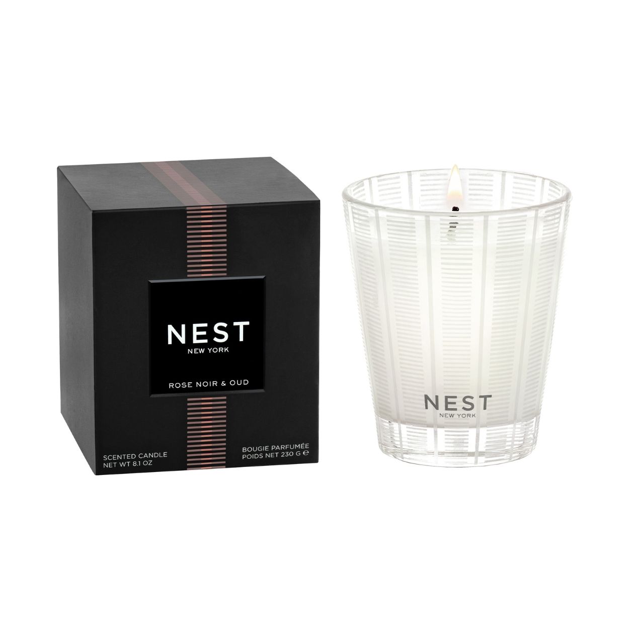 Nest Rose Noir & Oud Candle variant: 8.1 oz (Classic) main image