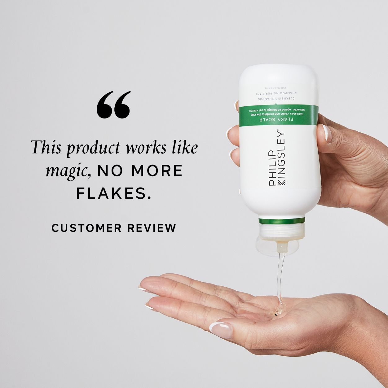 Lifestyle image of Philip Kingsley Flaky Scalp Cleansing Shampoo variant: 8.4 fl oz