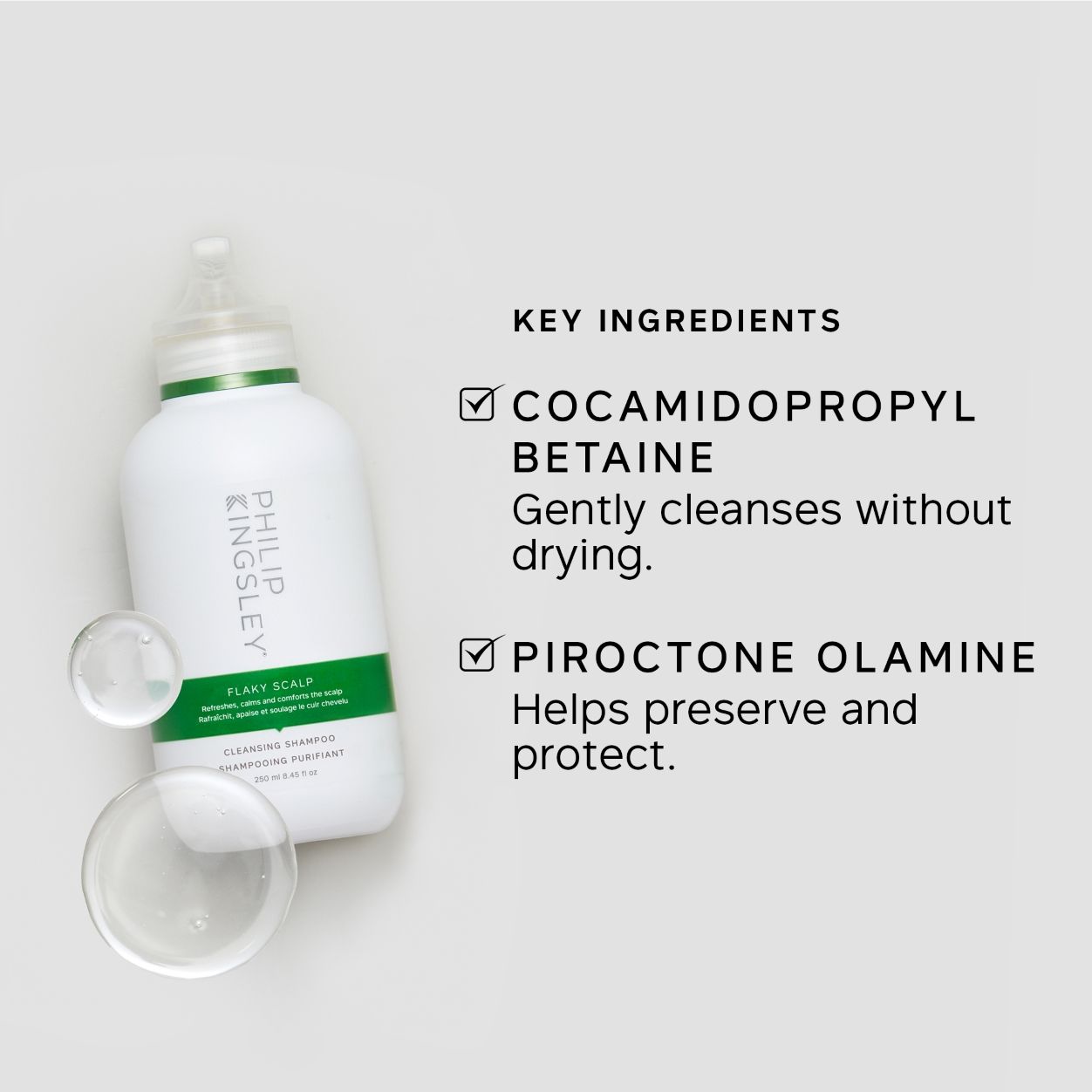 Lifestyle image of Philip Kingsley Flaky Scalp Cleansing Shampoo variant: 8.4 fl oz