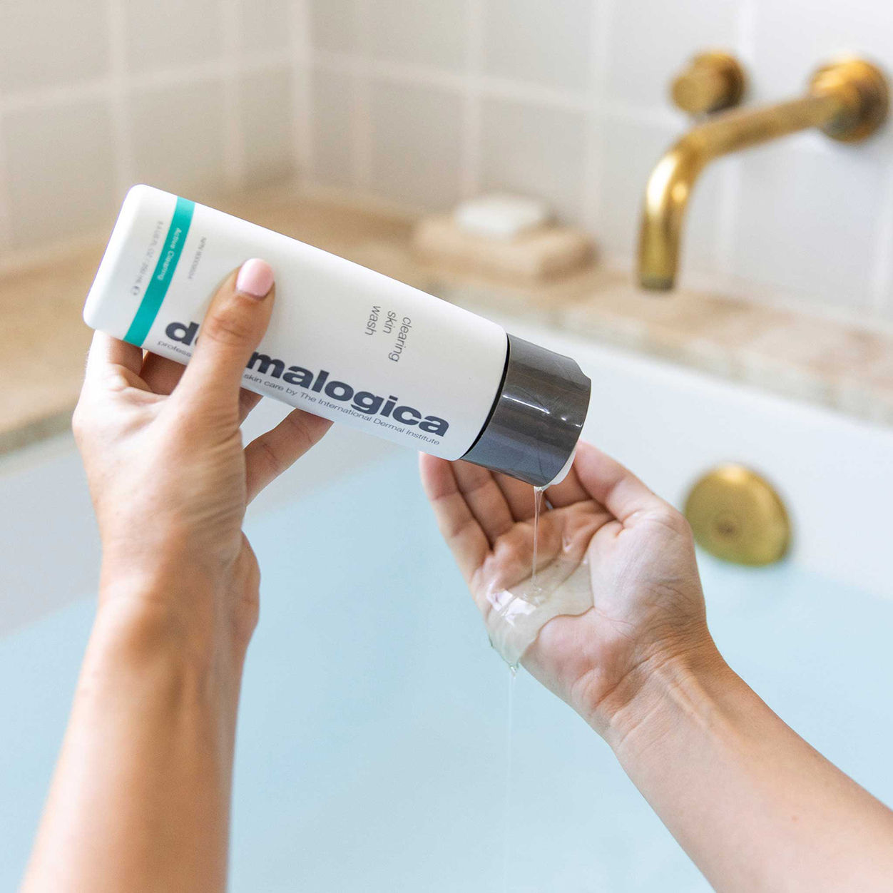 Lifestyle image of Dermalogica Clearing Skin Wash variant: 8.4 fl oz