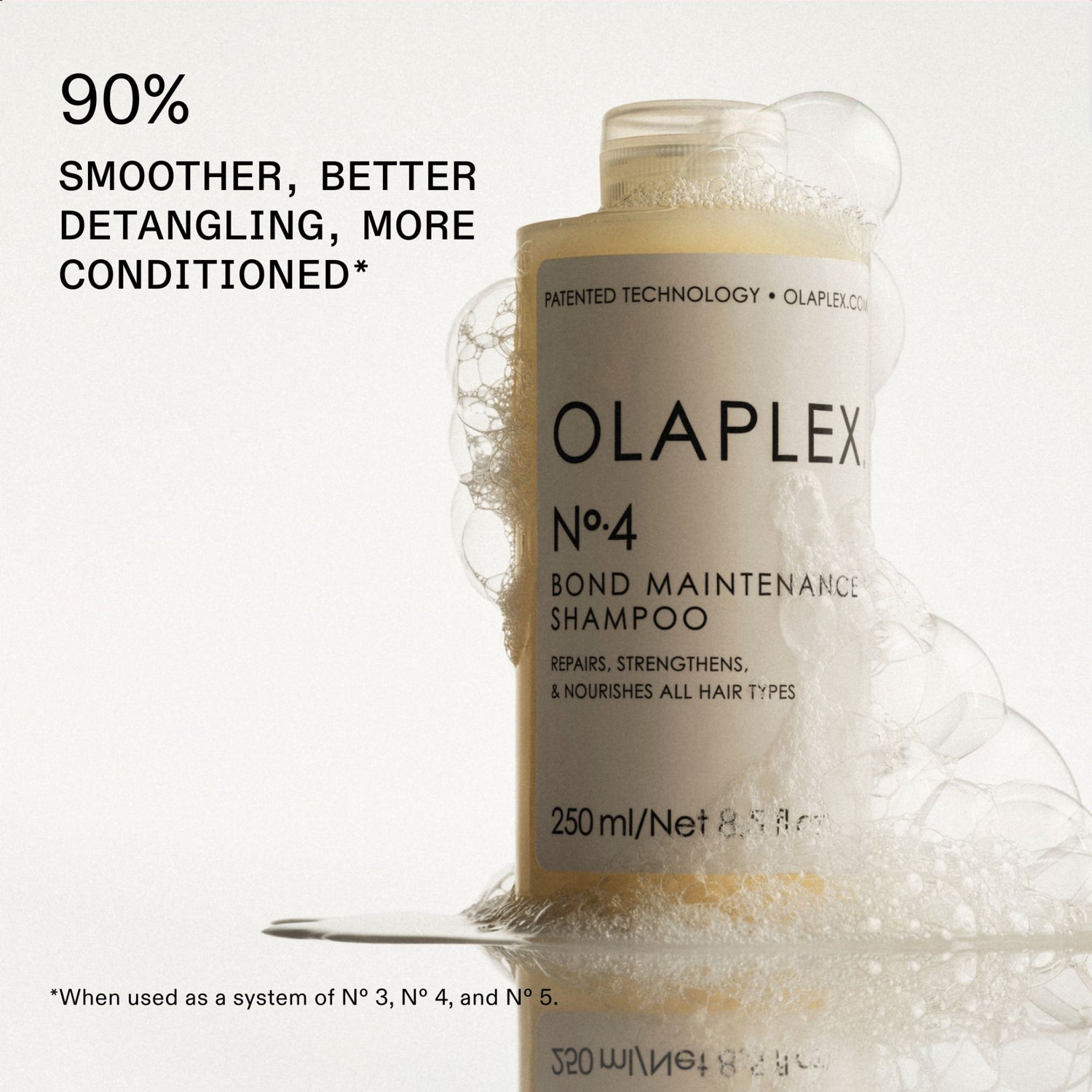 Lifestyle image of Olaplex No.4 Bond Maintenance Shampoo variant: 8.5 fl oz