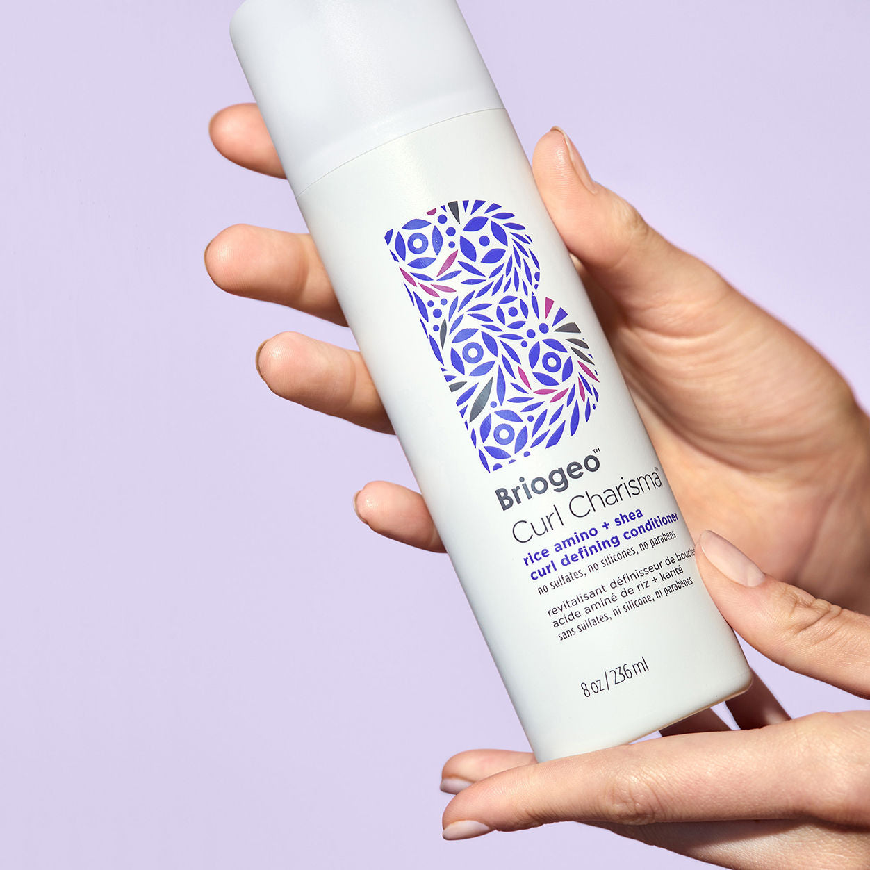 Lifestyle image of Briogeo Curl Charisma Rice Amino and Shea Curl Defining Conditioner variant: 8 fl oz