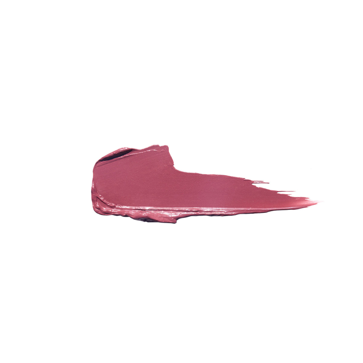 A smear of long-lasting mauve K.I.S.S.I.N.G. Lipstick with a satin shine.