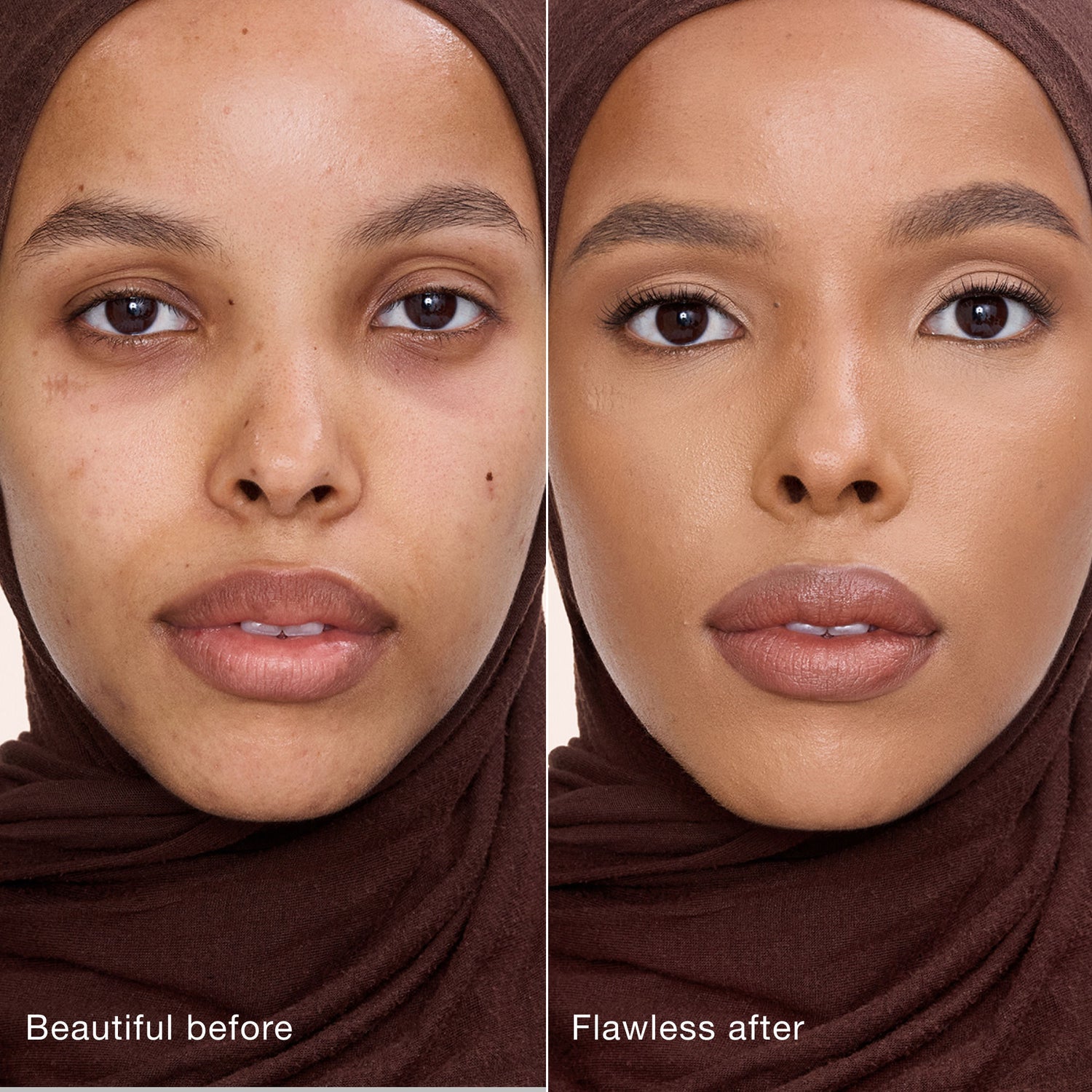 Before and after results of using variant: 9 Tan