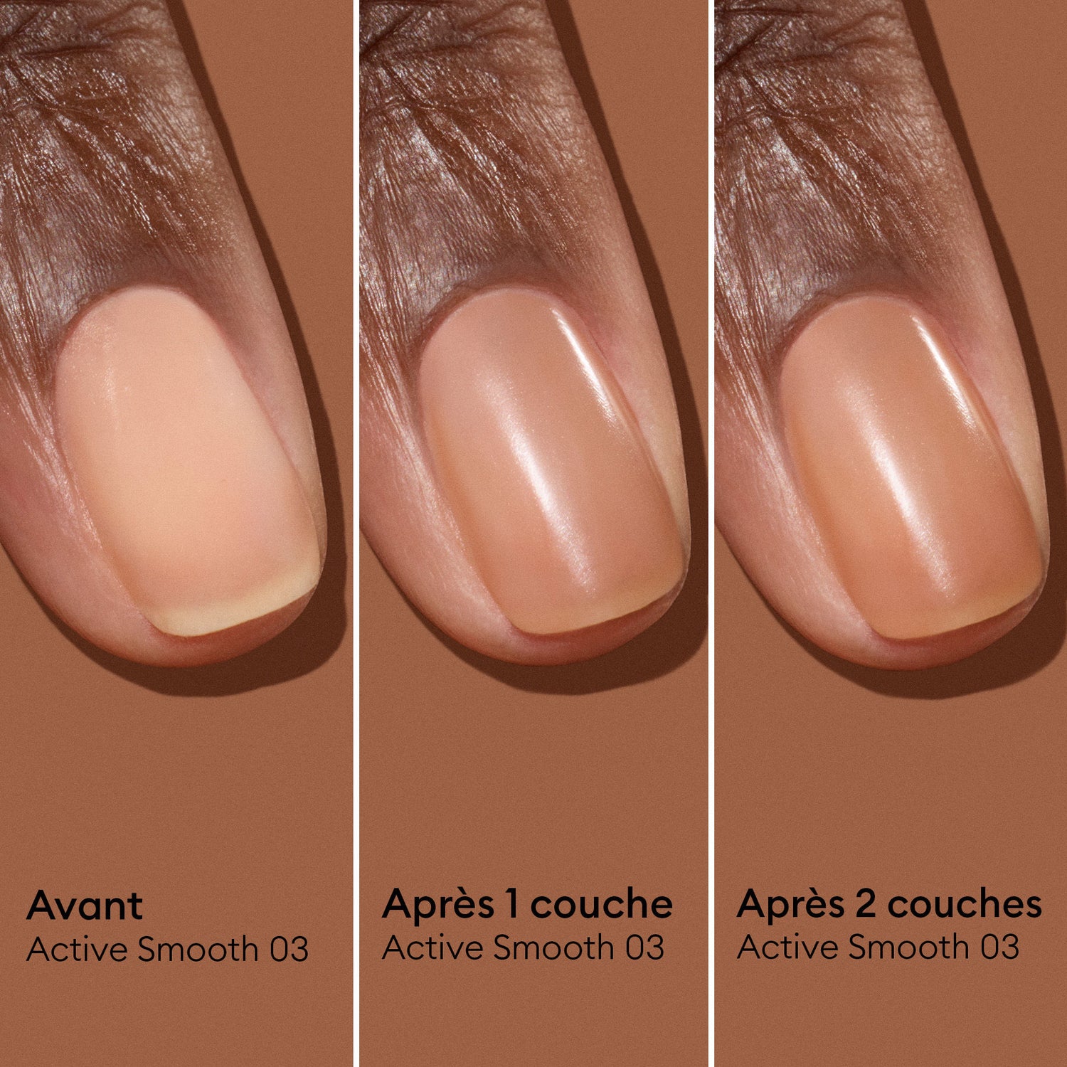 A shade comparison of Manucurist Active Smooth 03 variant: Active Smooth 03