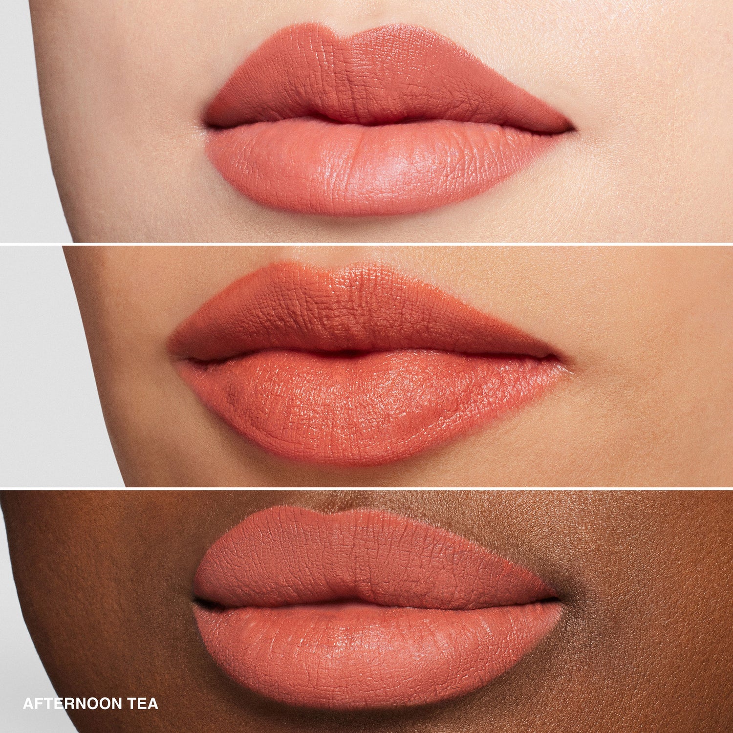 Model image of Bobbi Brown Luxe Matte Lipstick variant: Afternoon Tea