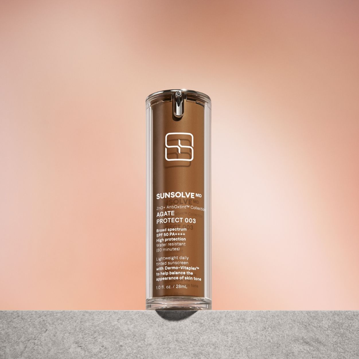 Lifestyle image of SunsolveMD ZnO+ AntiOxtint Agate Protect 003 SPF 50 variant: Agate Protect 003