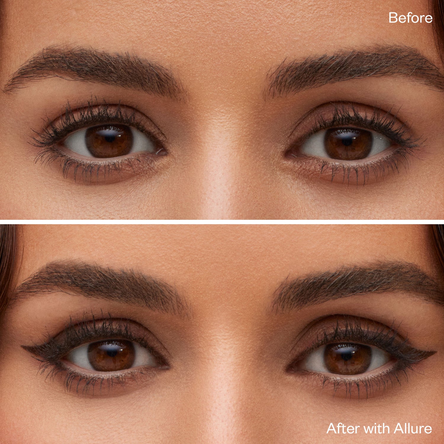 Before and after results of using variant: Allure