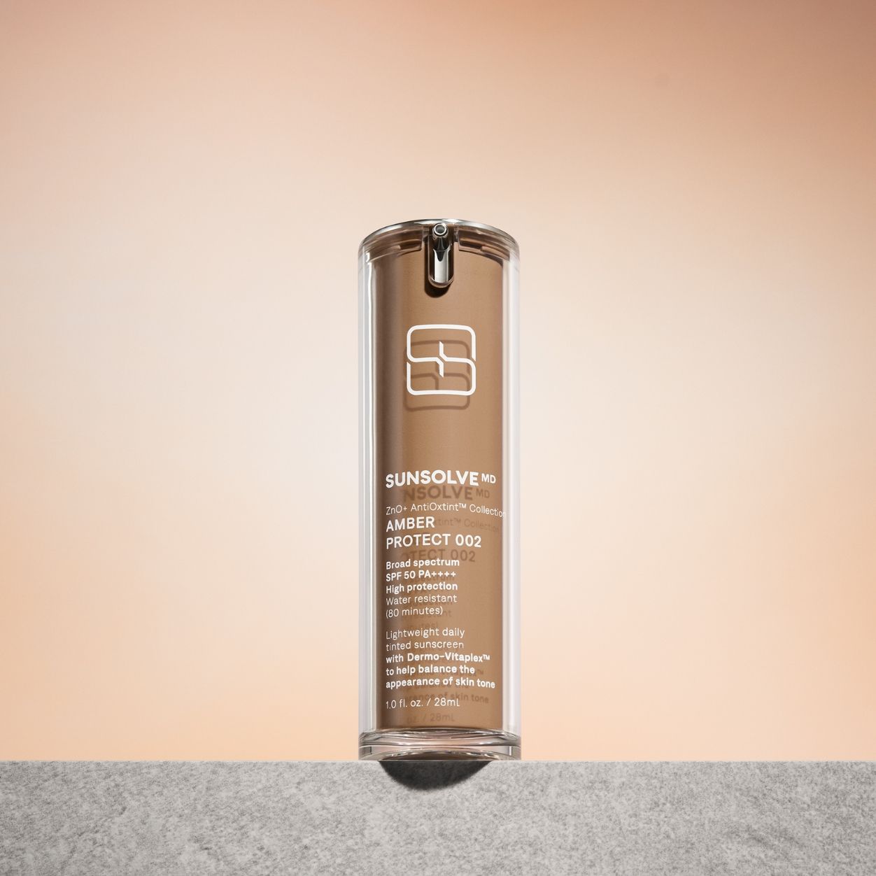 Lifestyle image of SunsolveMD ZnO+ AntiOxtint Amber Protect 002 SPF 50 variant: Amber Protect 002