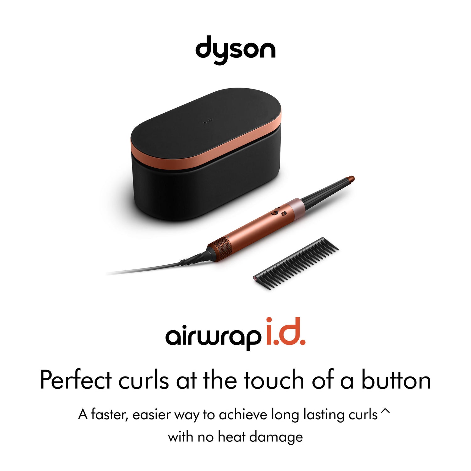 Lifestyle image of Dyson Airwrap i.d. Multi-Styler and Dryer Straight+Wavy variant: Amber Silk (Limited Edition)