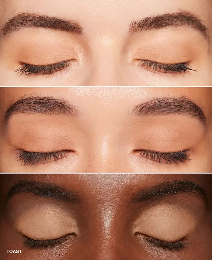 Model image of Bobbi Brown Mini Long-Wear Cream Eyeshadow Stick Duo (Limited Edition) variant: Antique Rose/Toast