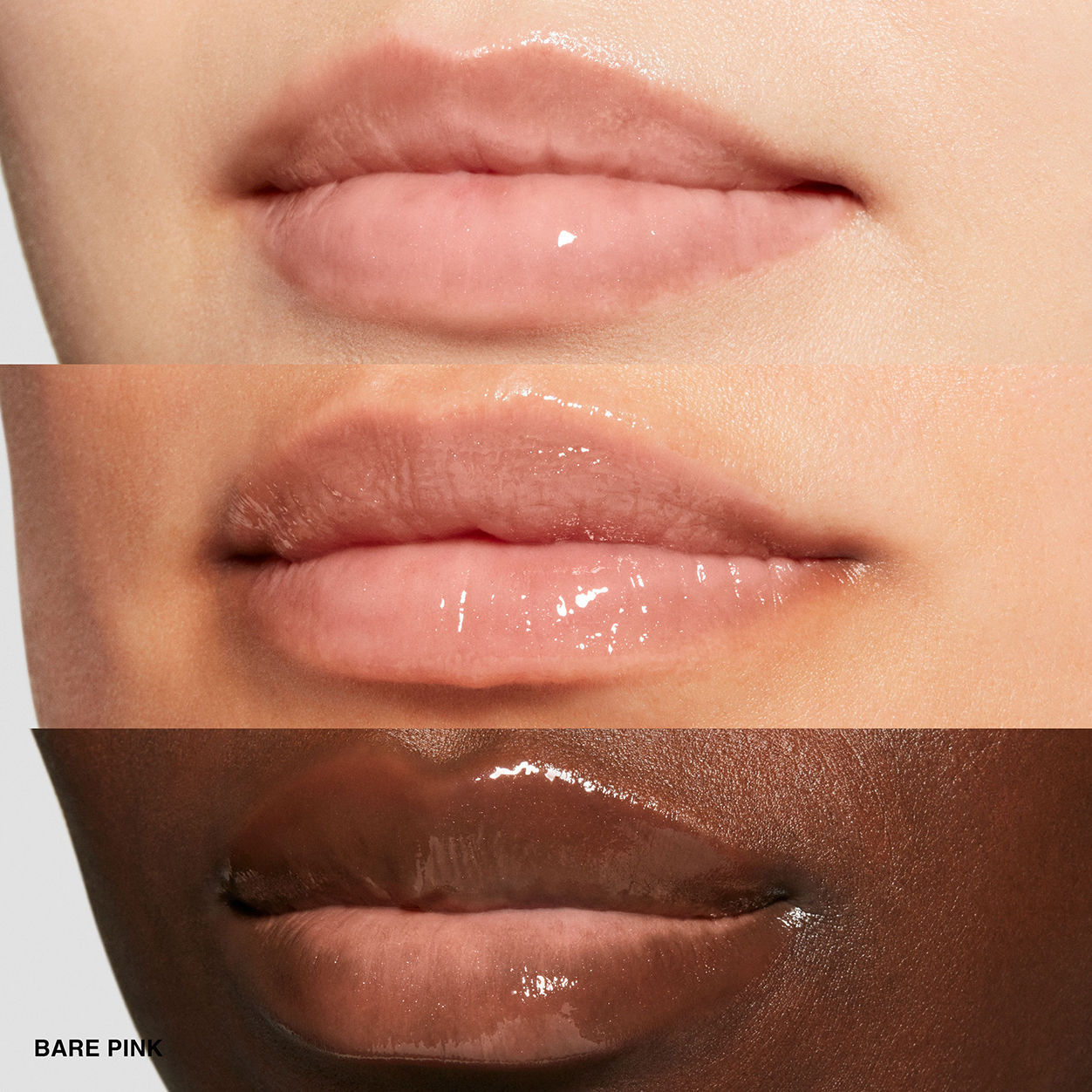 A shade comparison of Bobbi Brown Extra Plump Lip Serum variant: Bare Pink