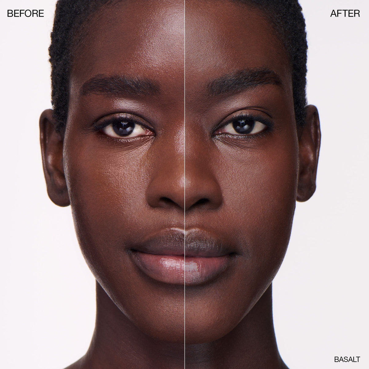 Before and after results of using variant: Basalt