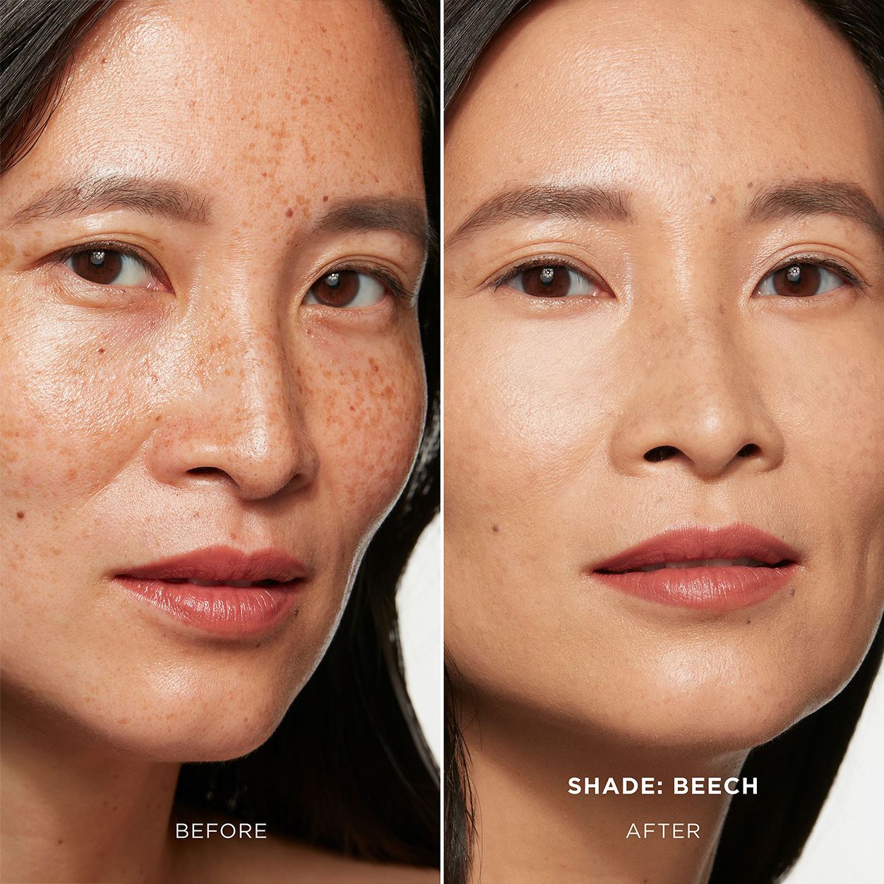 Before and after results of using Hourglass Vanish Airbrush Concealer Travel variant: Beech 6