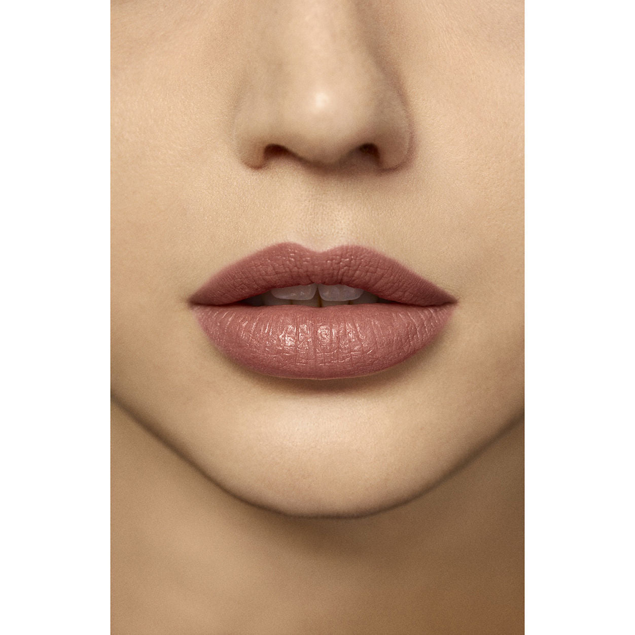 Model image of Laura Mercier Rouge Essentiel Silky Crème Lipstick variant: Beige Intime