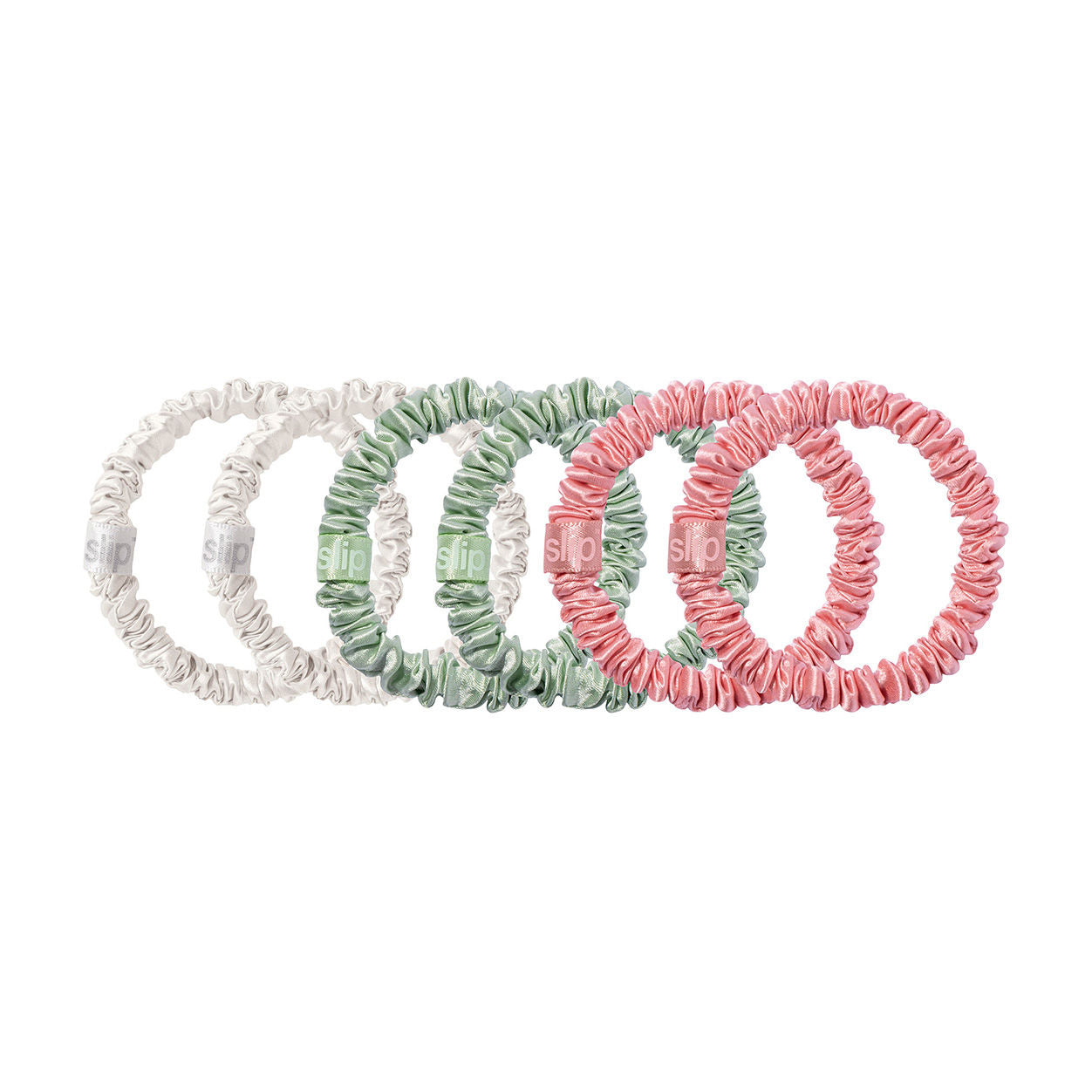 Image of an open Slip Pure Silk Skinny Scrunchies variant: Bellerose