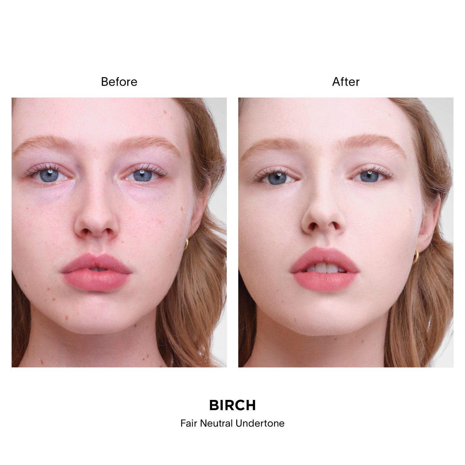 Before and after results of using variant: Birch 1