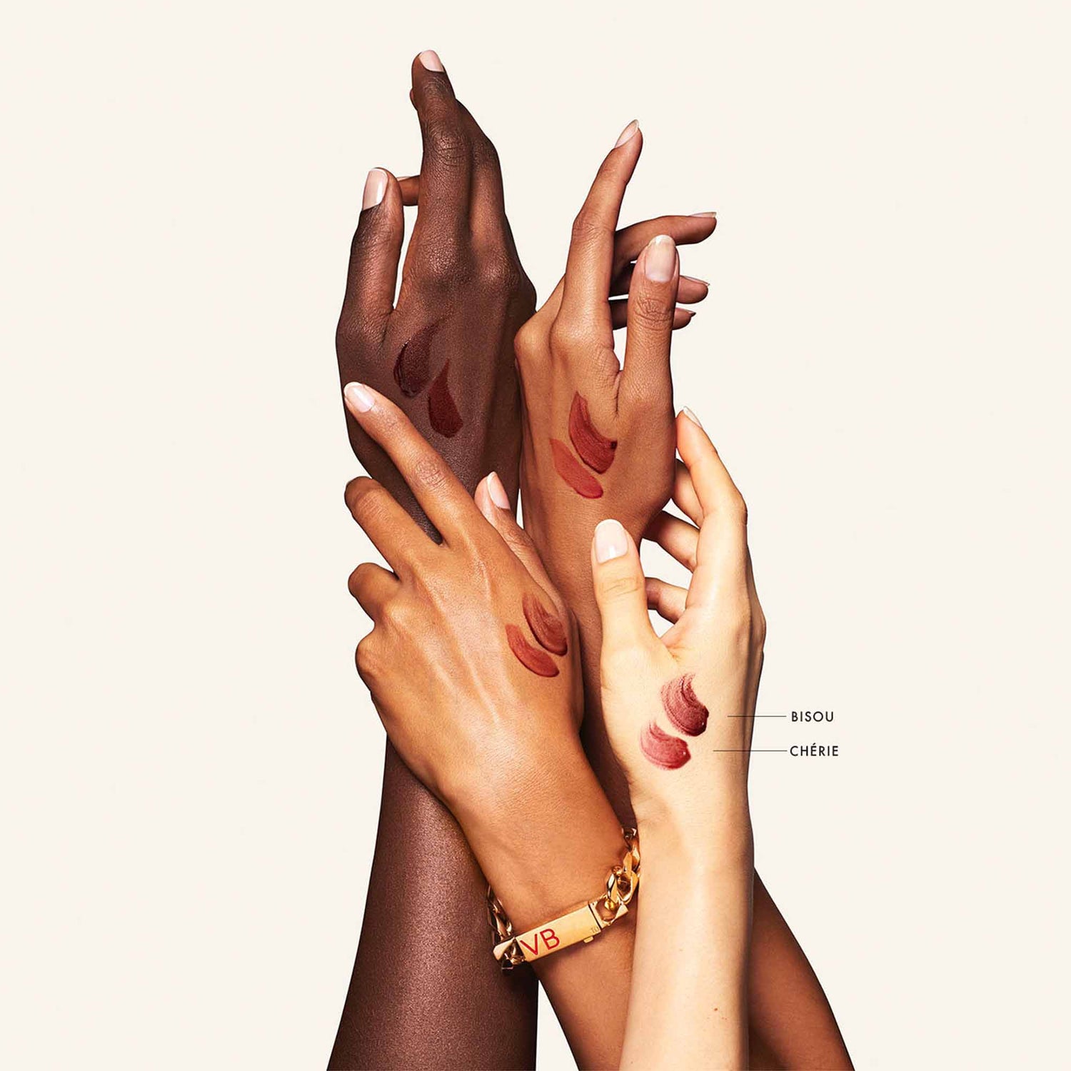 Lifestyle image of Victoria Beckham Beauty Bitten Lip Tint variant: Bisou