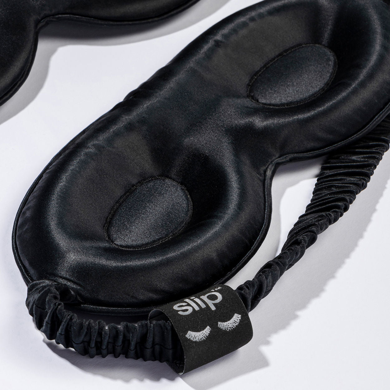 Image of an open Slip Contour Sleep Mask variant: Black