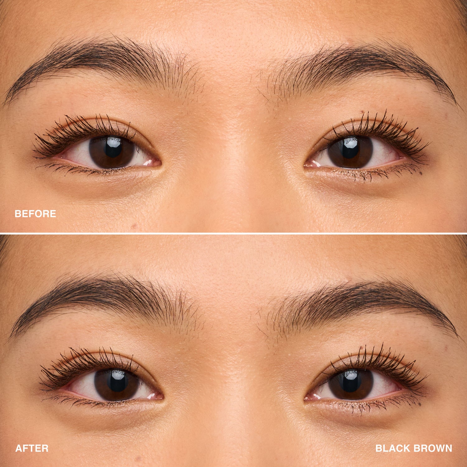 Before and after results of using Bobbi Brown Precise 24-Hour Ultra Slim Eyebrow Pencil variant: Black Brown