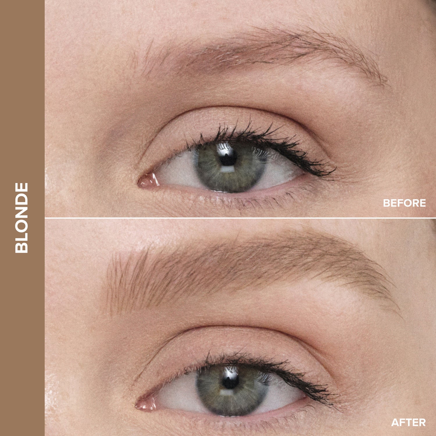 Before and after results of using variant: Blonde