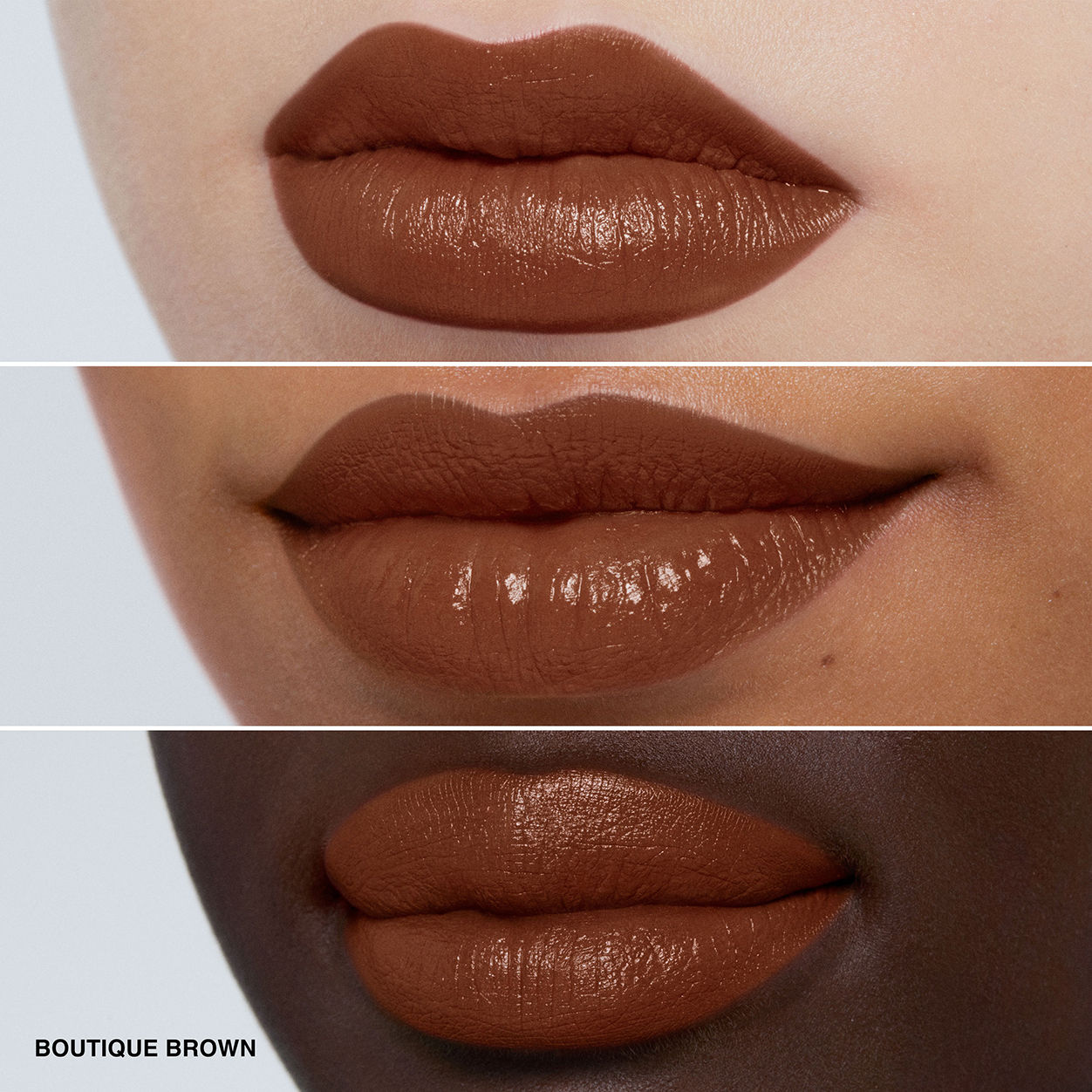 Model image of Bobbi Brown Luxe Lipstick variant: Boutique Brown
