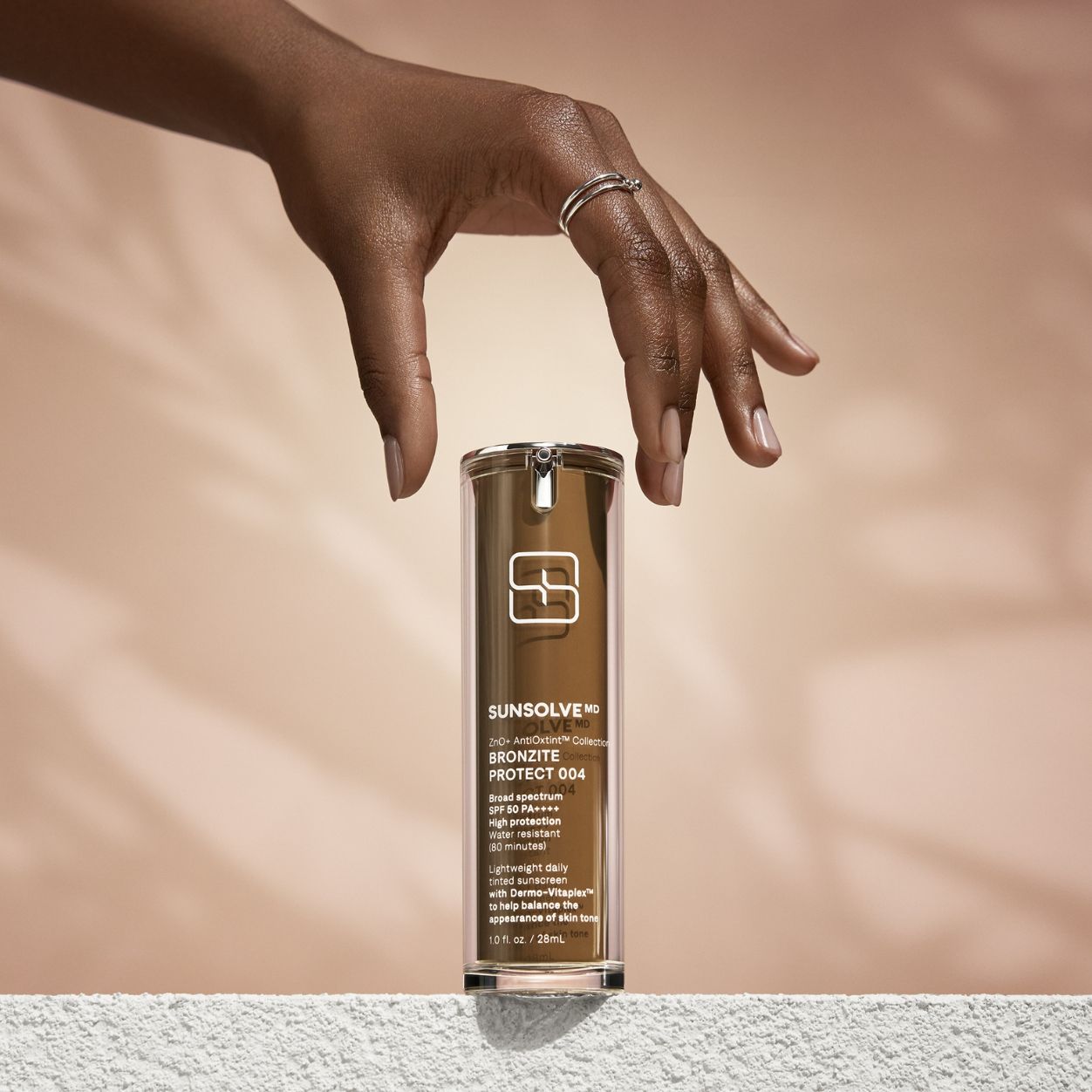 Lifestyle image of SunsolveMD ZnO+ AntiOxtint Bronzite Protect 004 SPF 50 variant: Bronzite Protect 004