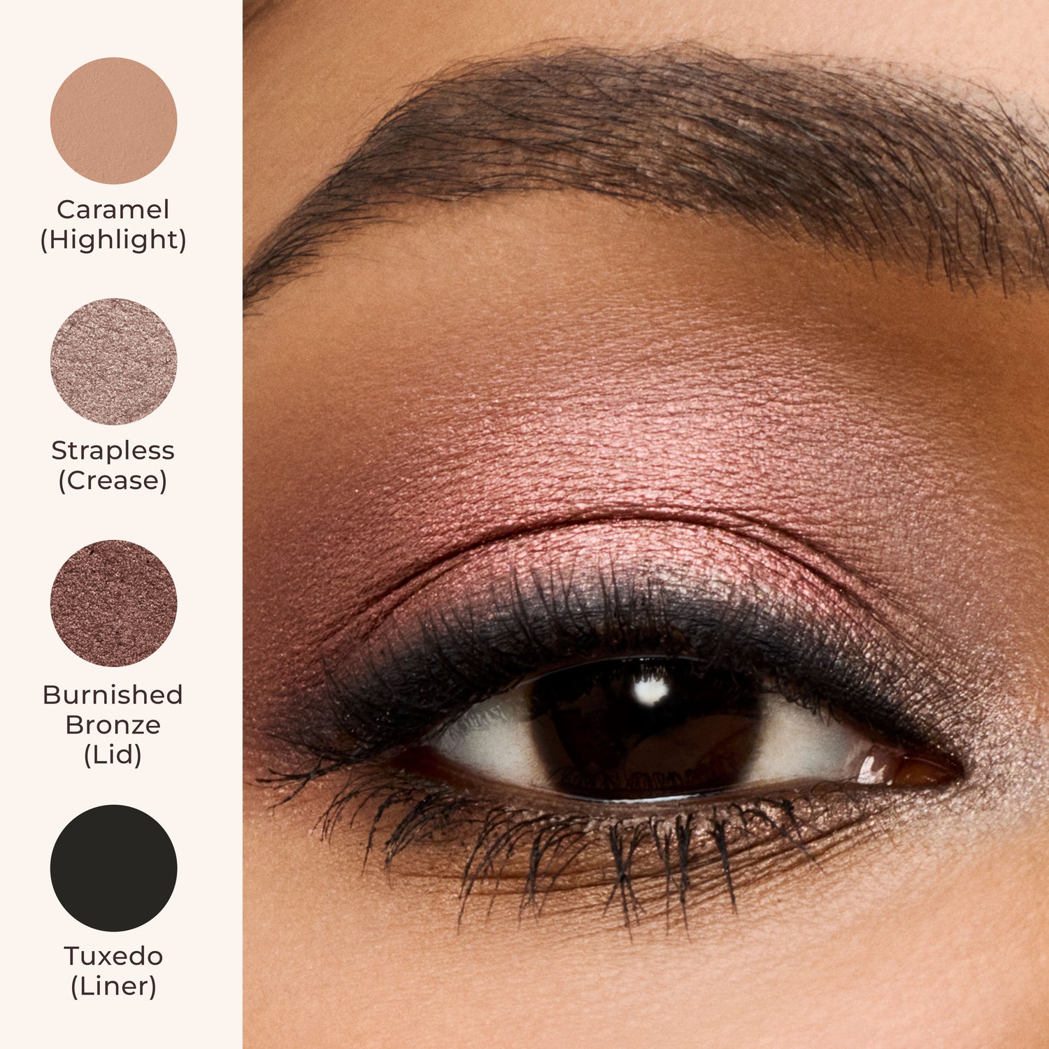 Model image of Laura Mercier Caviar Stick Eyeshadow variant: Burnished Bronze
