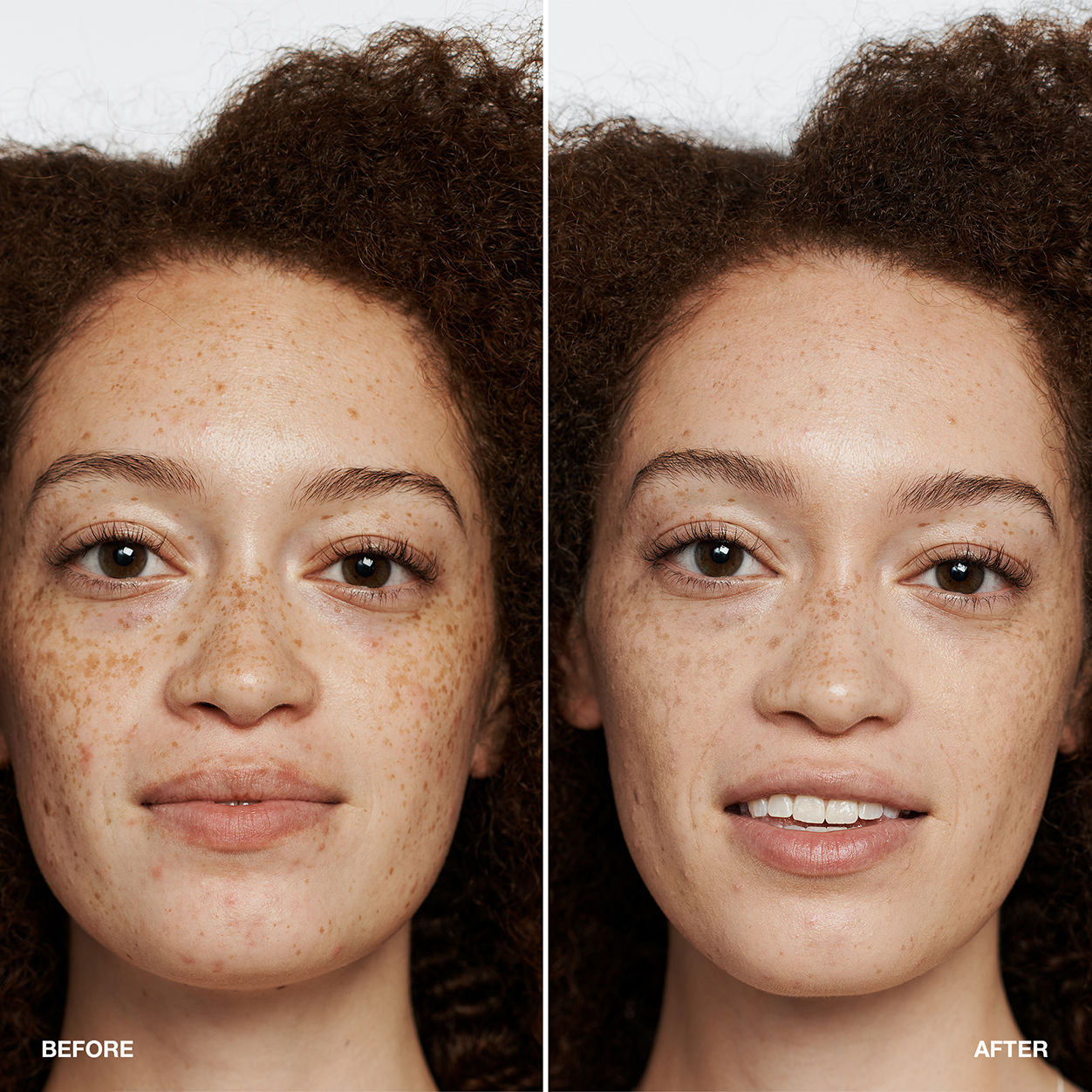 Before and after results of using Clinique Even Better Makeup Broad Spectrum SPF 15 variant: CREAM WHIP